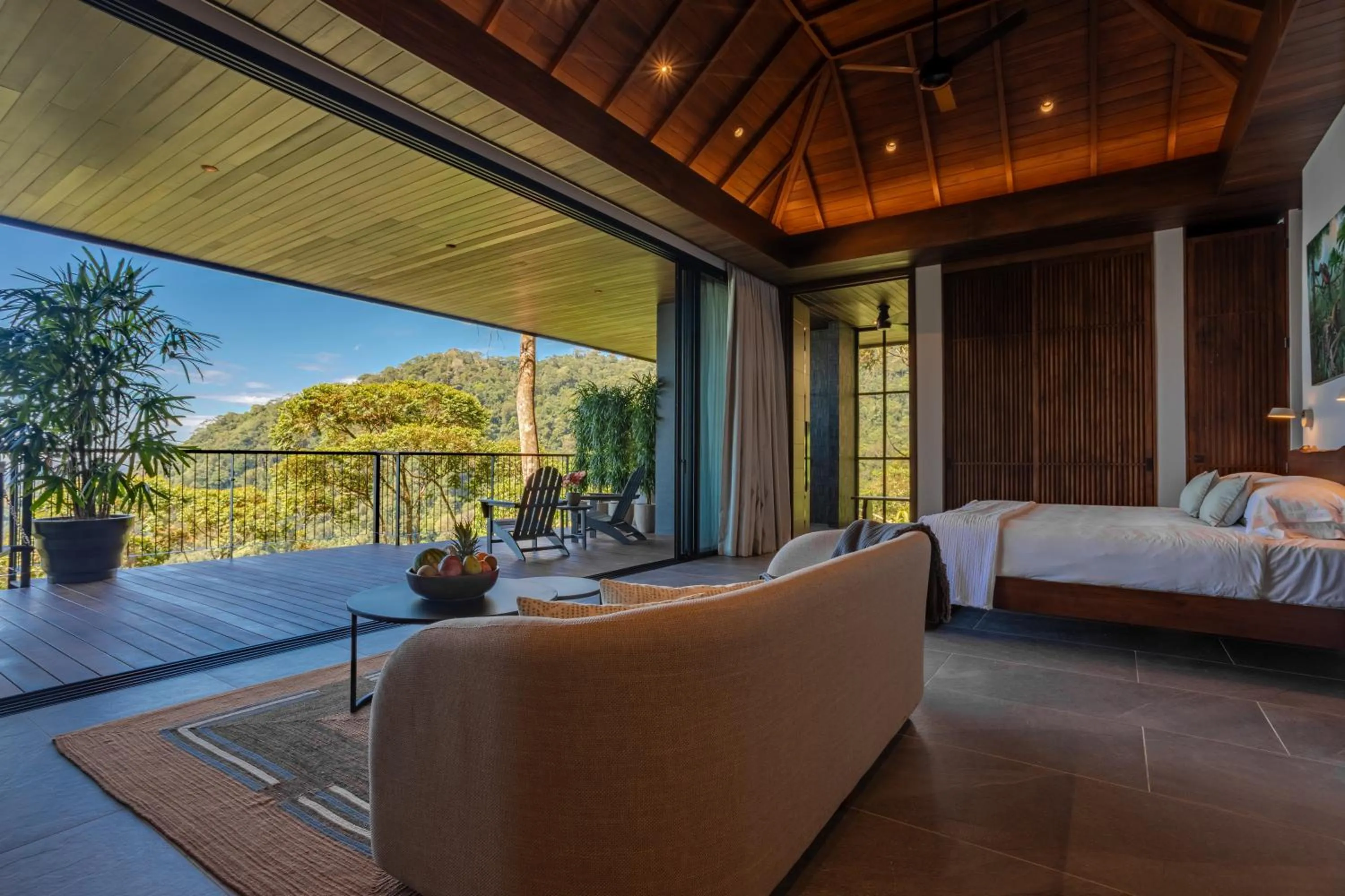 Balcony/Terrace, Bed in Rancho Pacifico - Boutique Hotel for Adults