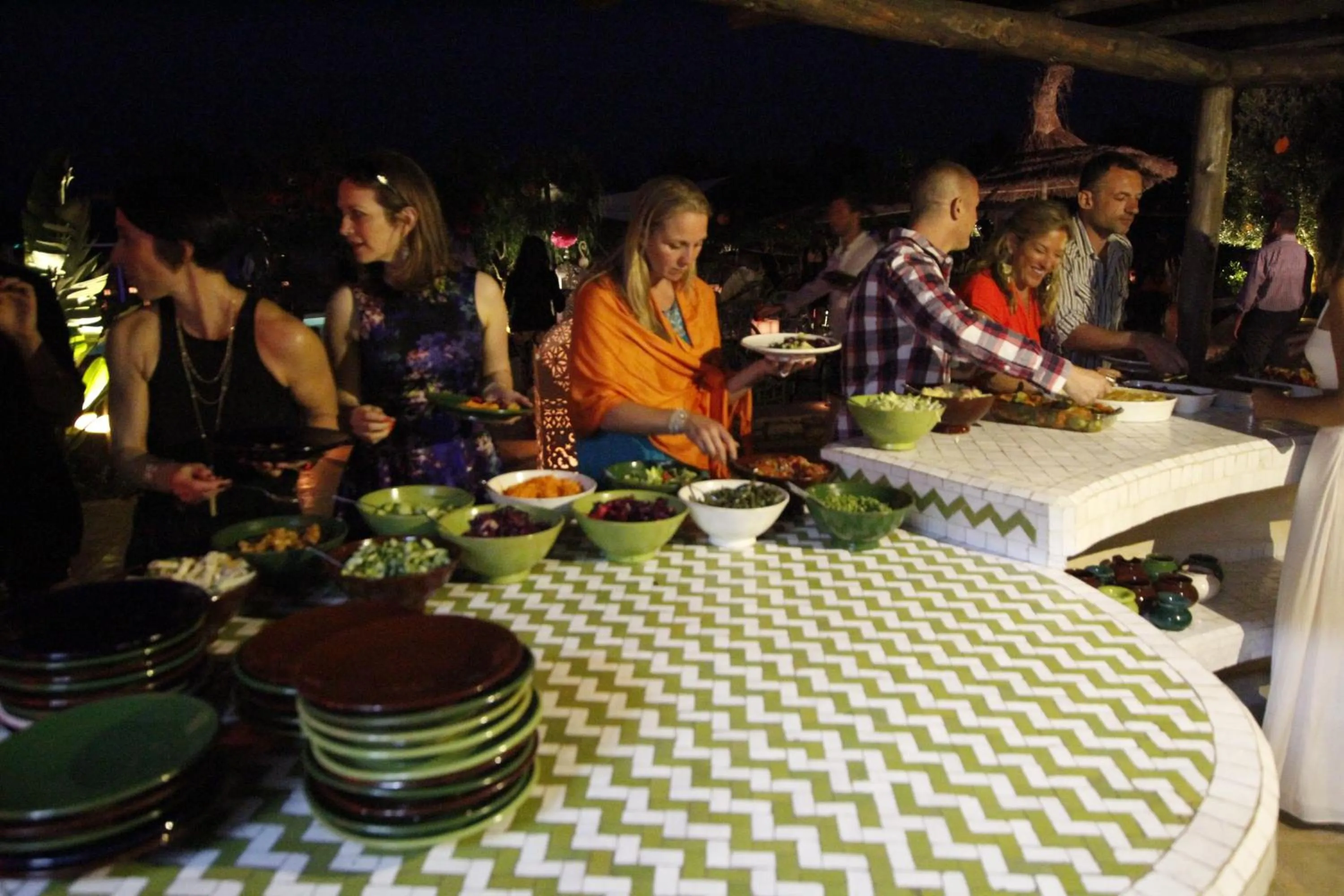 Restaurant/places to eat in Les Jardins de Villa Maroc