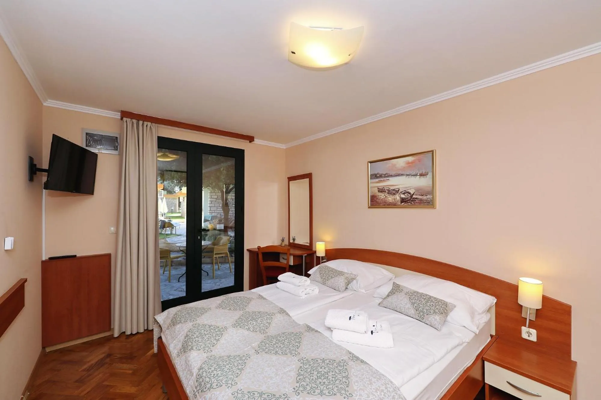 Bed in Mediterranean Village San Antonio