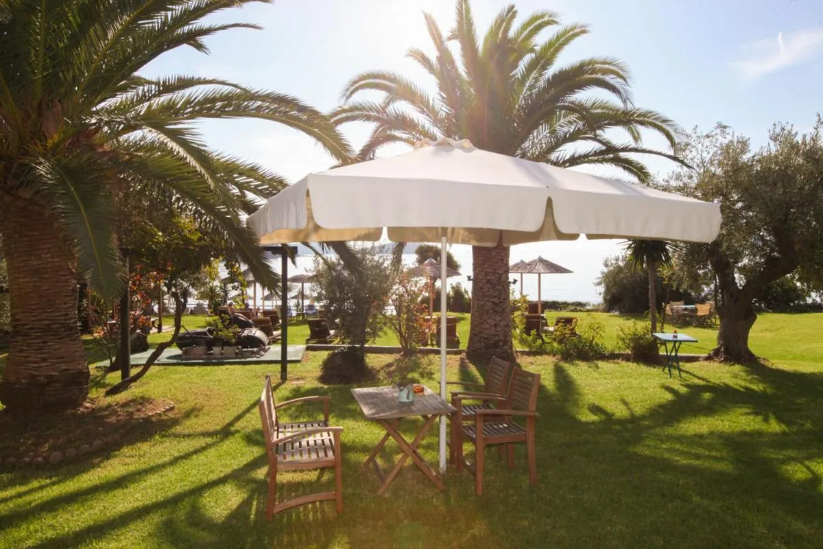 Patio in Angeliki Beach Hotel