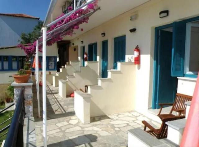Patio in Angeliki Beach Hotel