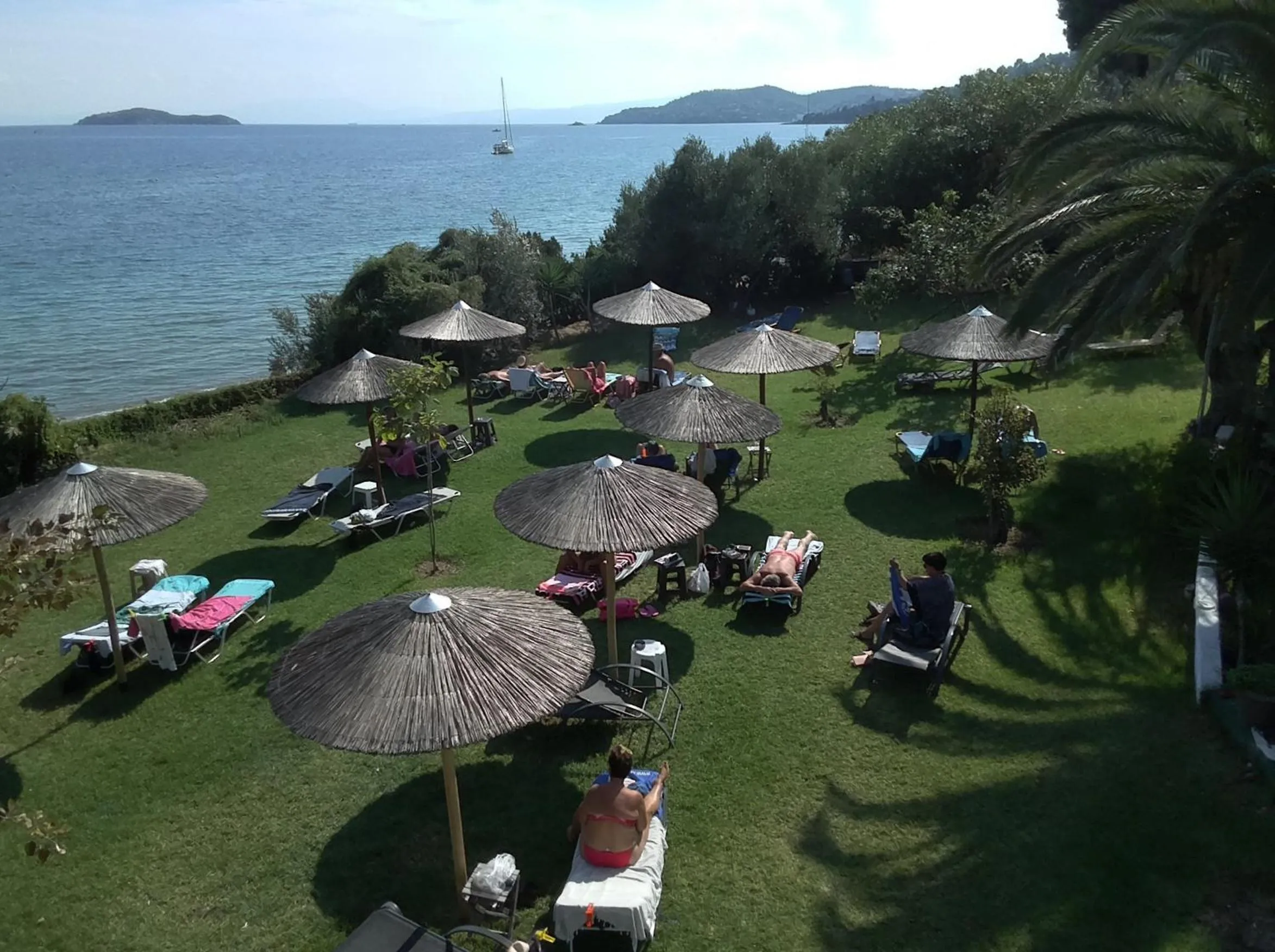 Garden in Angeliki Beach Hotel