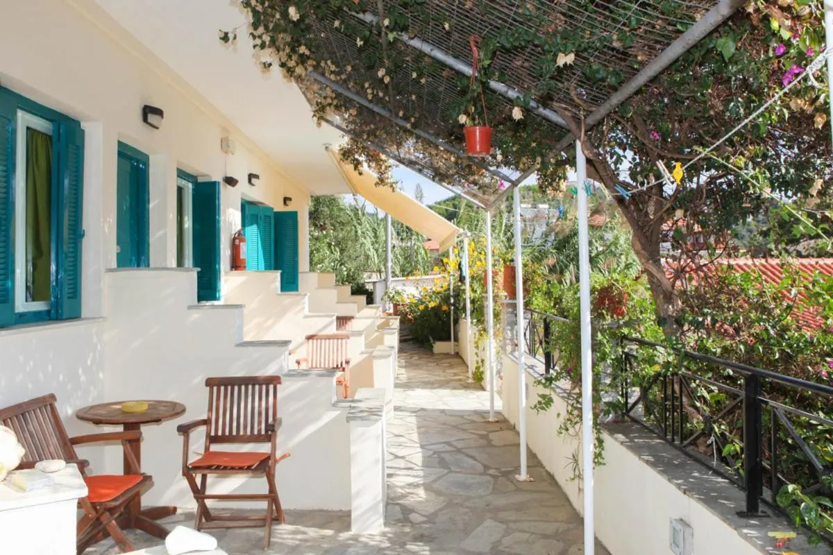 Patio in Angeliki Beach Hotel