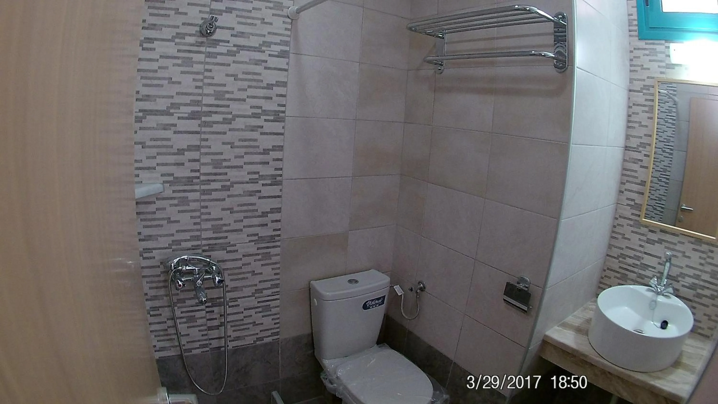 Bathroom in Angeliki Beach Hotel