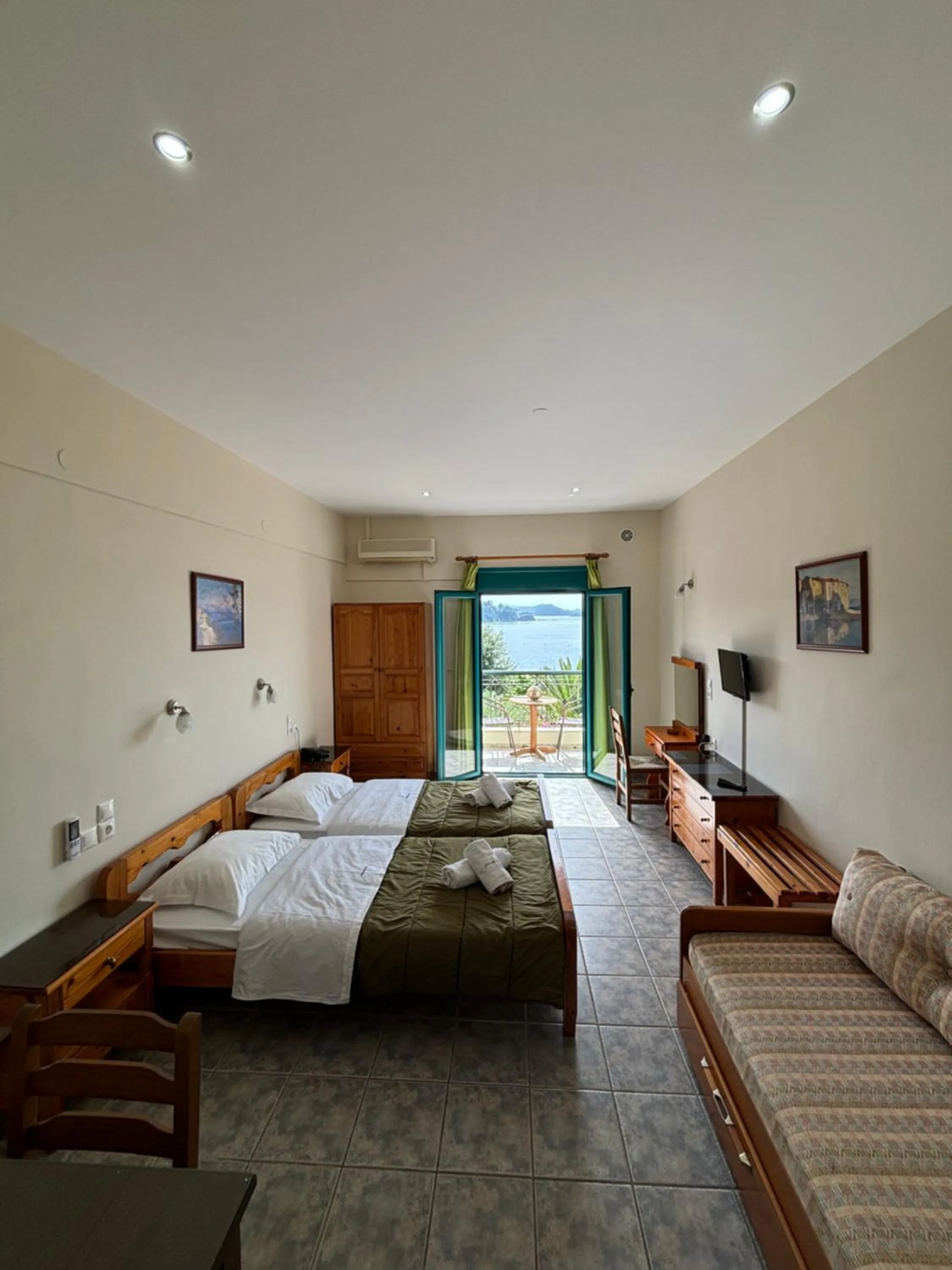 Property building, Bed in Angeliki Beach Hotel