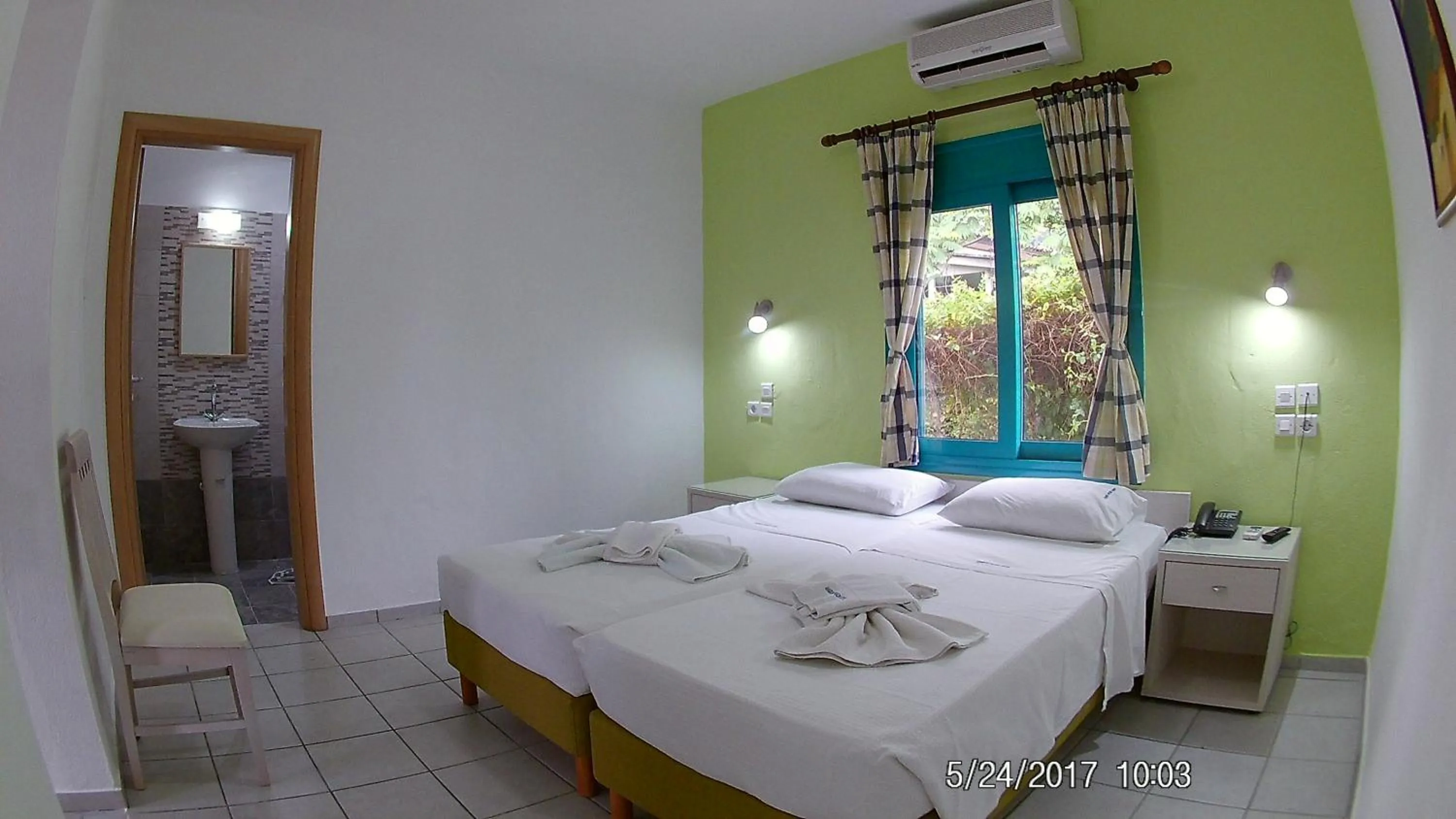 Bedroom, Bed in Angeliki Beach Hotel