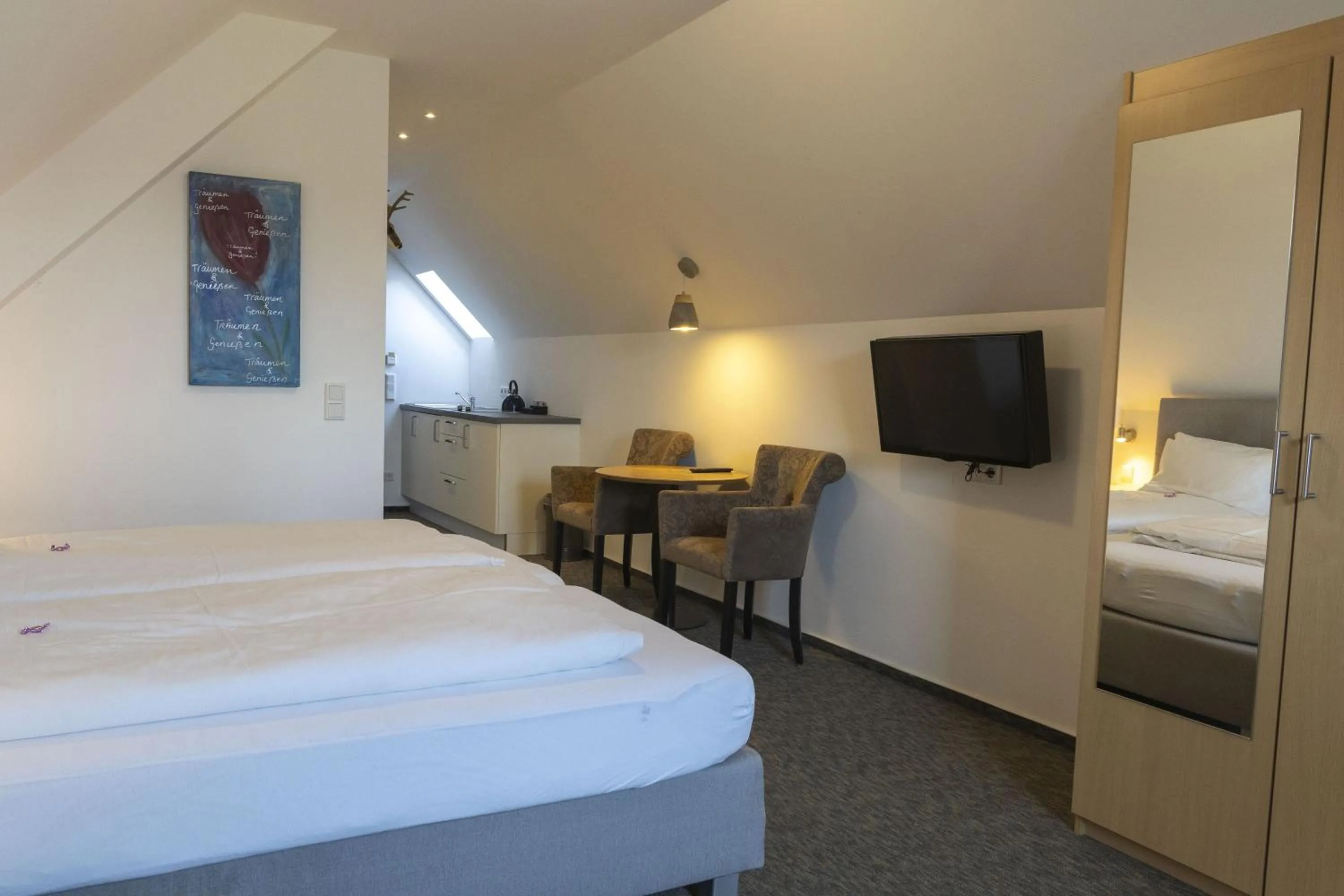 Bed in Das Gasthaus am Reichswald