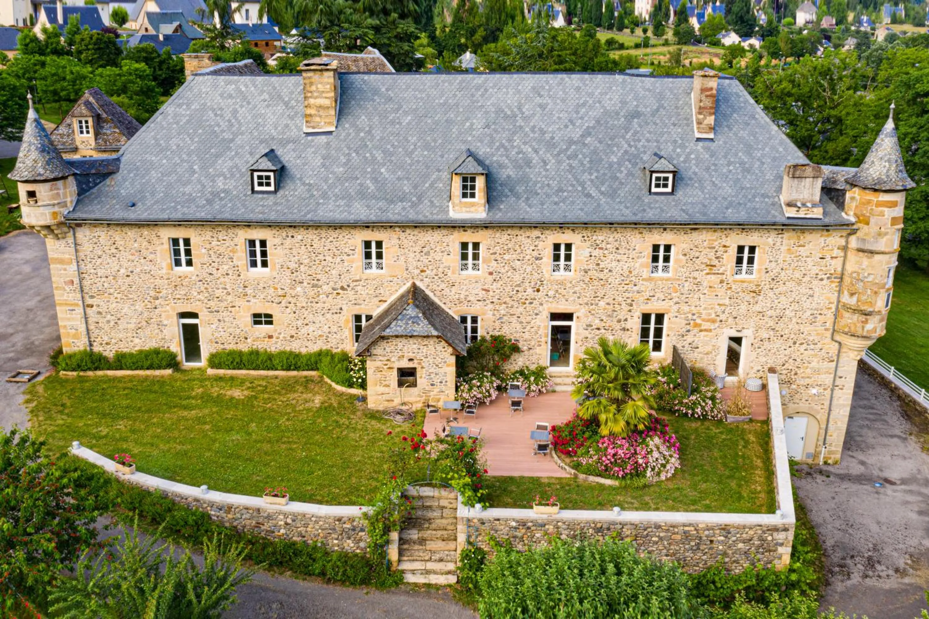Property building in Château de la Falque, The Originals Relais