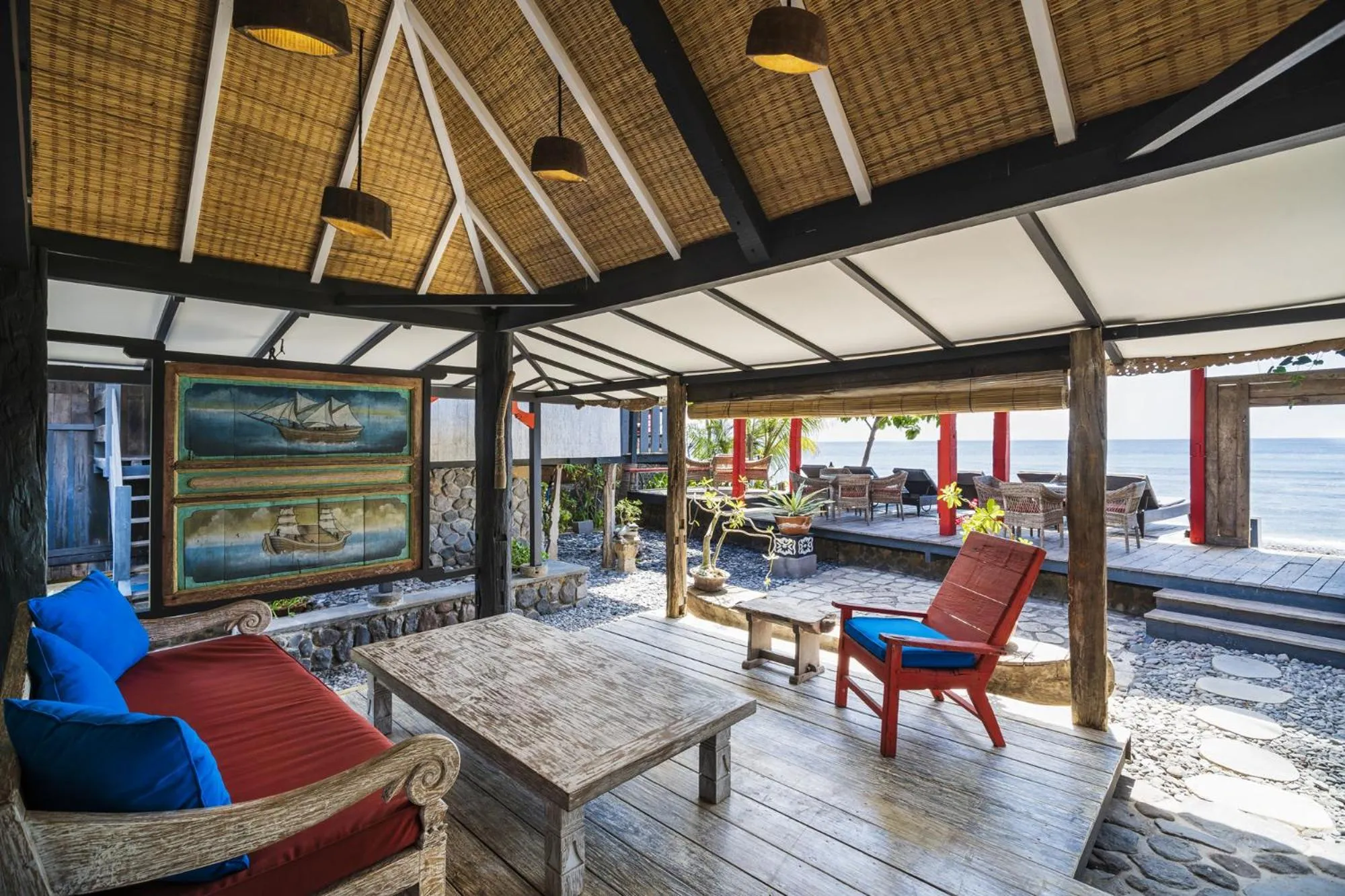 Balcony/Terrace in Amed Lodge by Sudamala Resorts