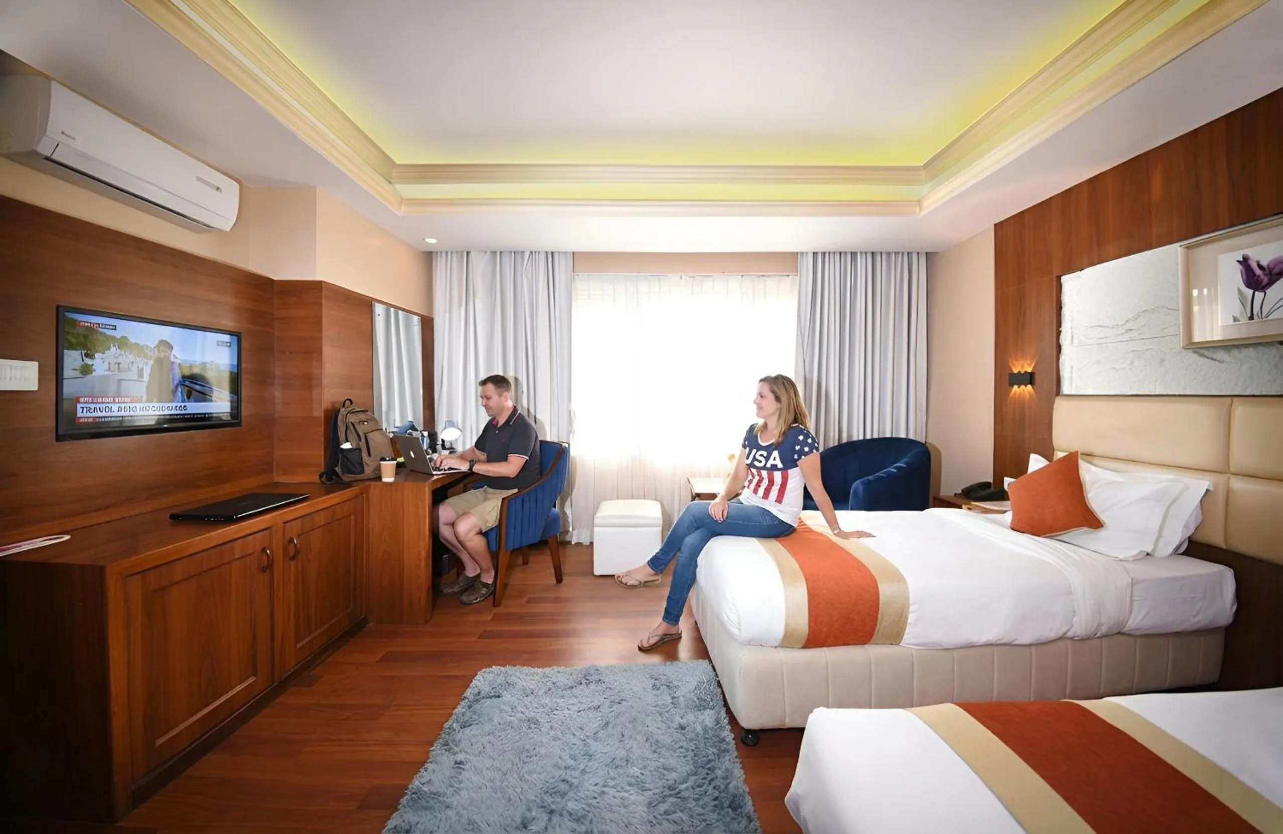 Photo of the whole room, Bed in Kumari Boutique Hotel