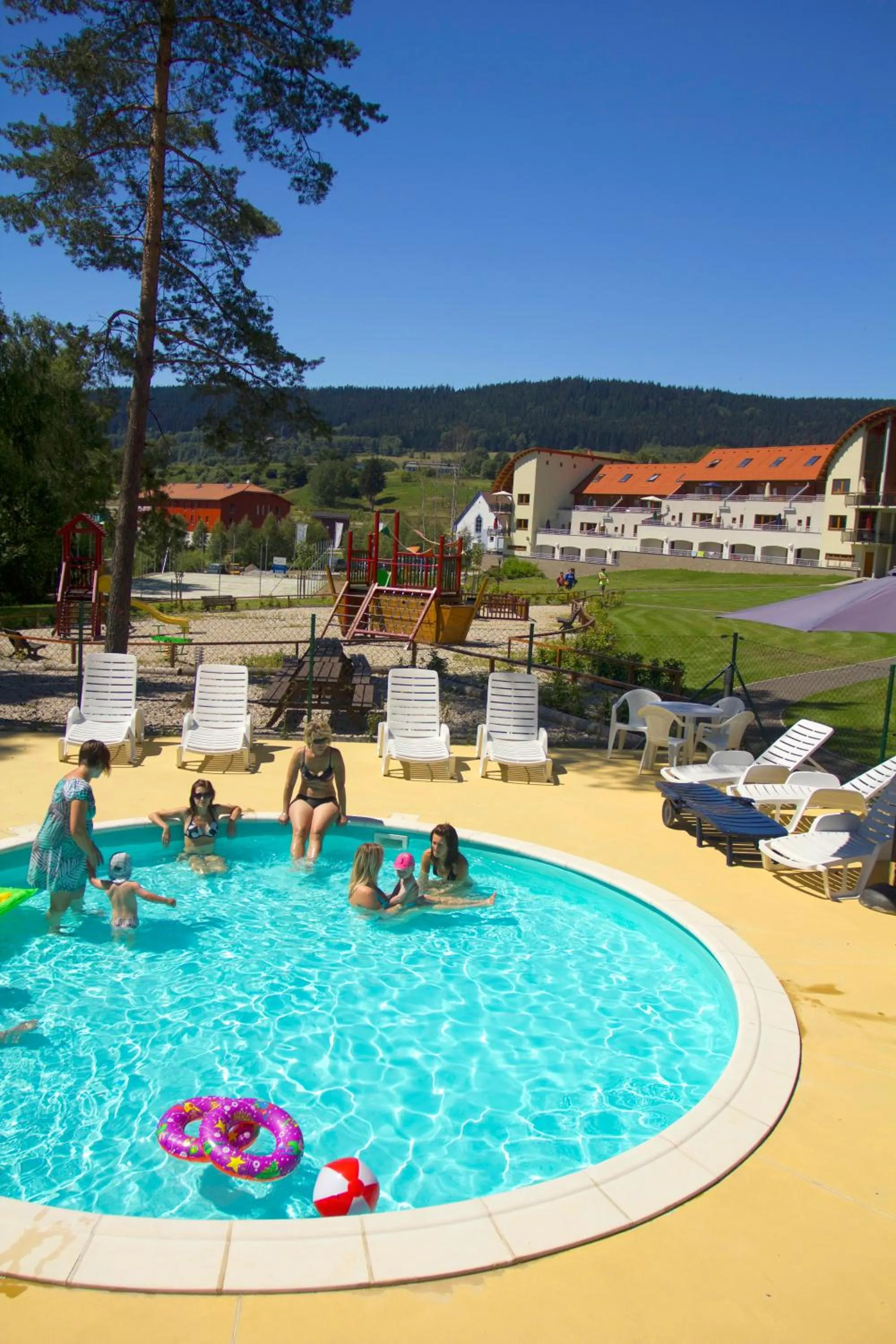 Swimming pool in Lipno Lake Resort
