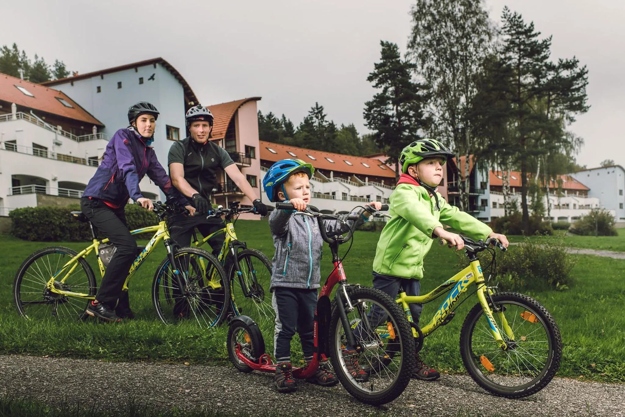 People in Lipno Lake Resort