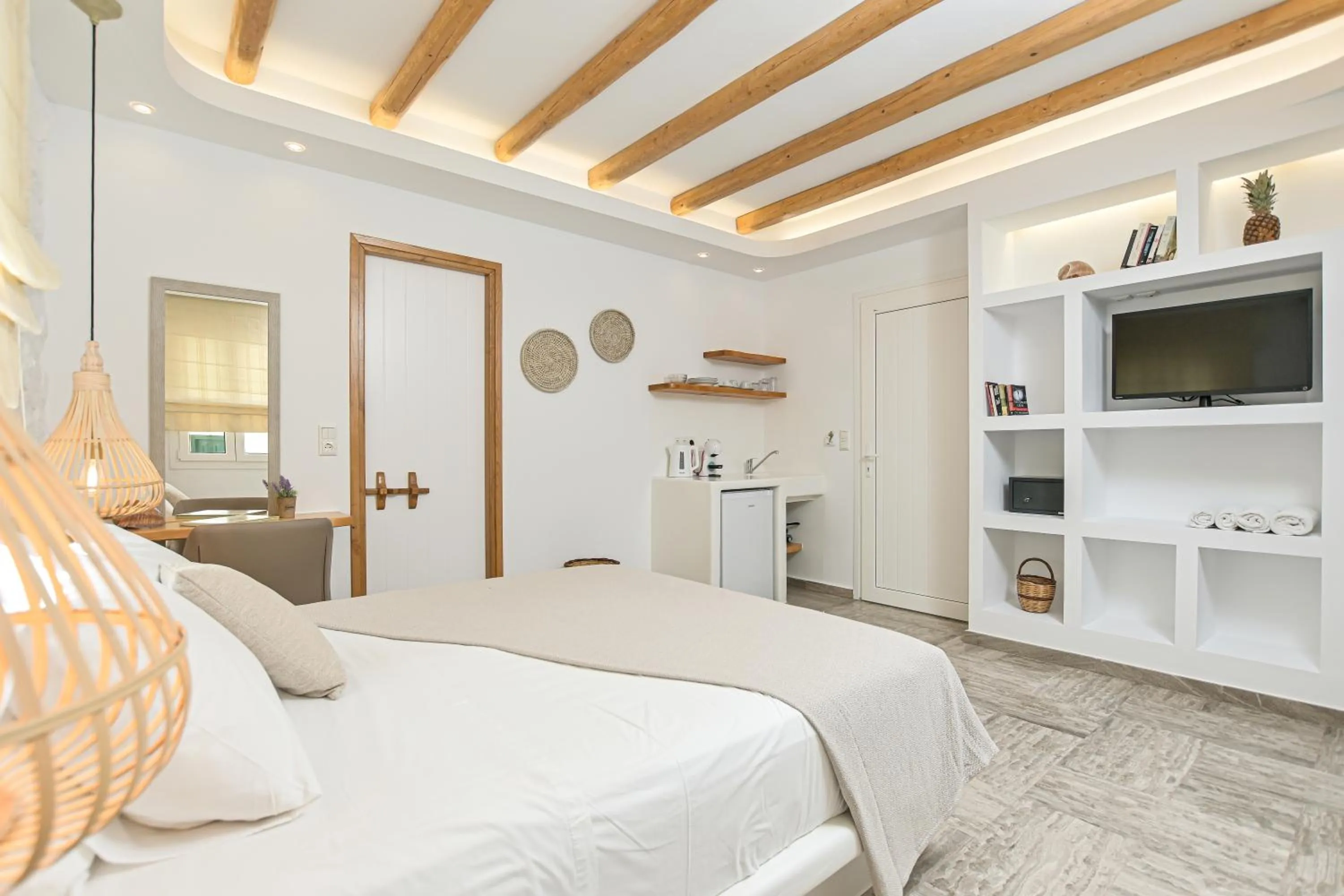 Bed in Blue Sky Summer