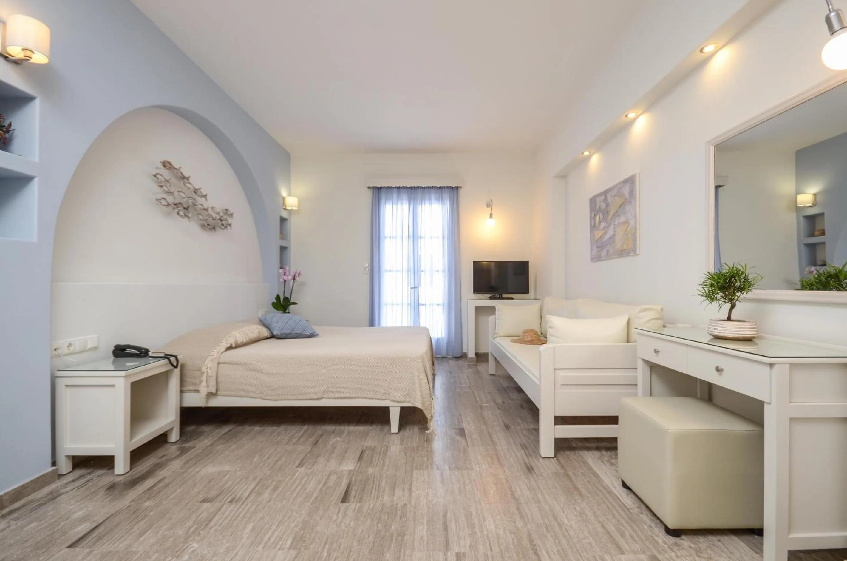 Seating area, Bed in Blue Sky Summer