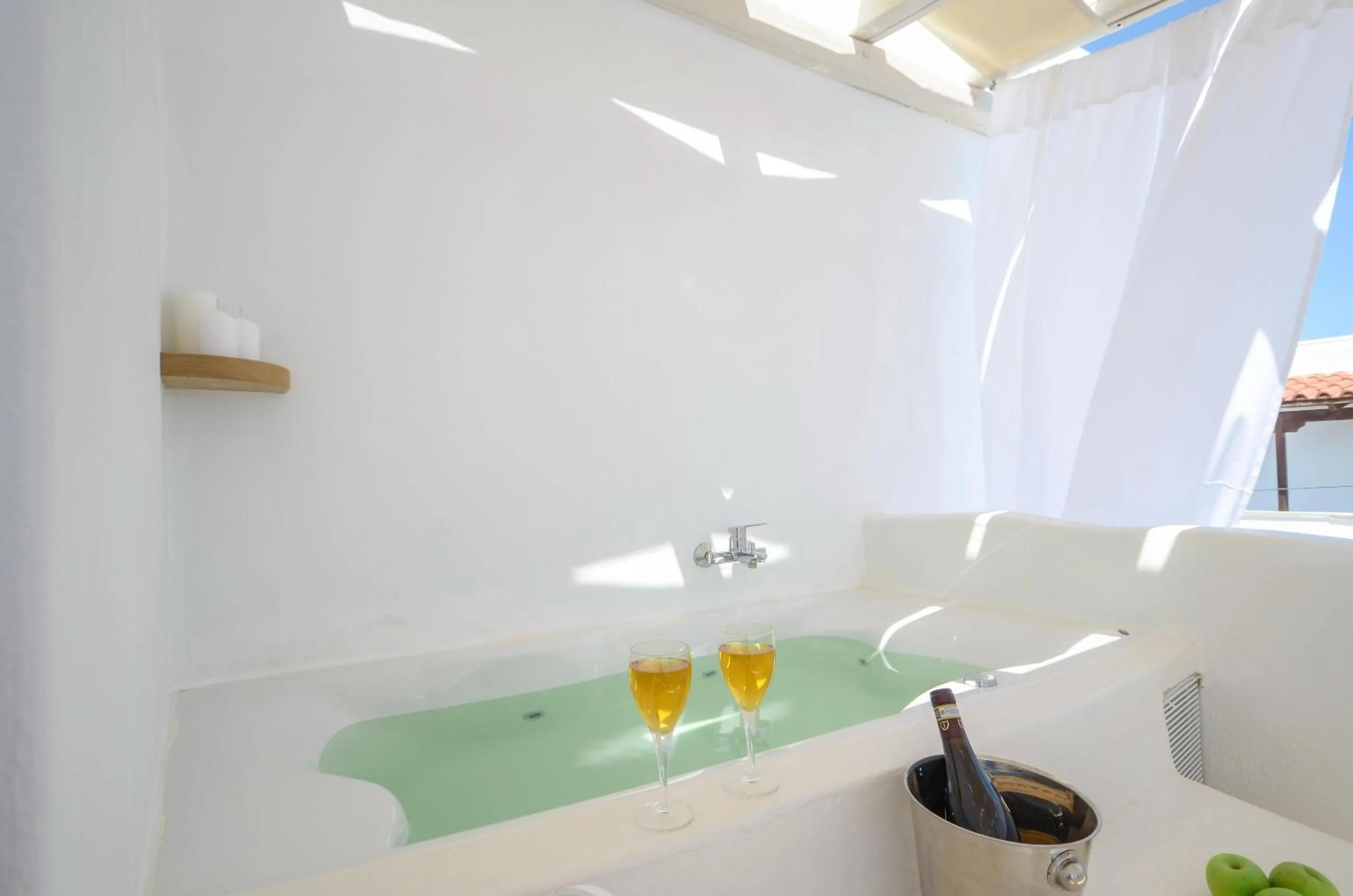 Hot Tub in Blue Sky Summer