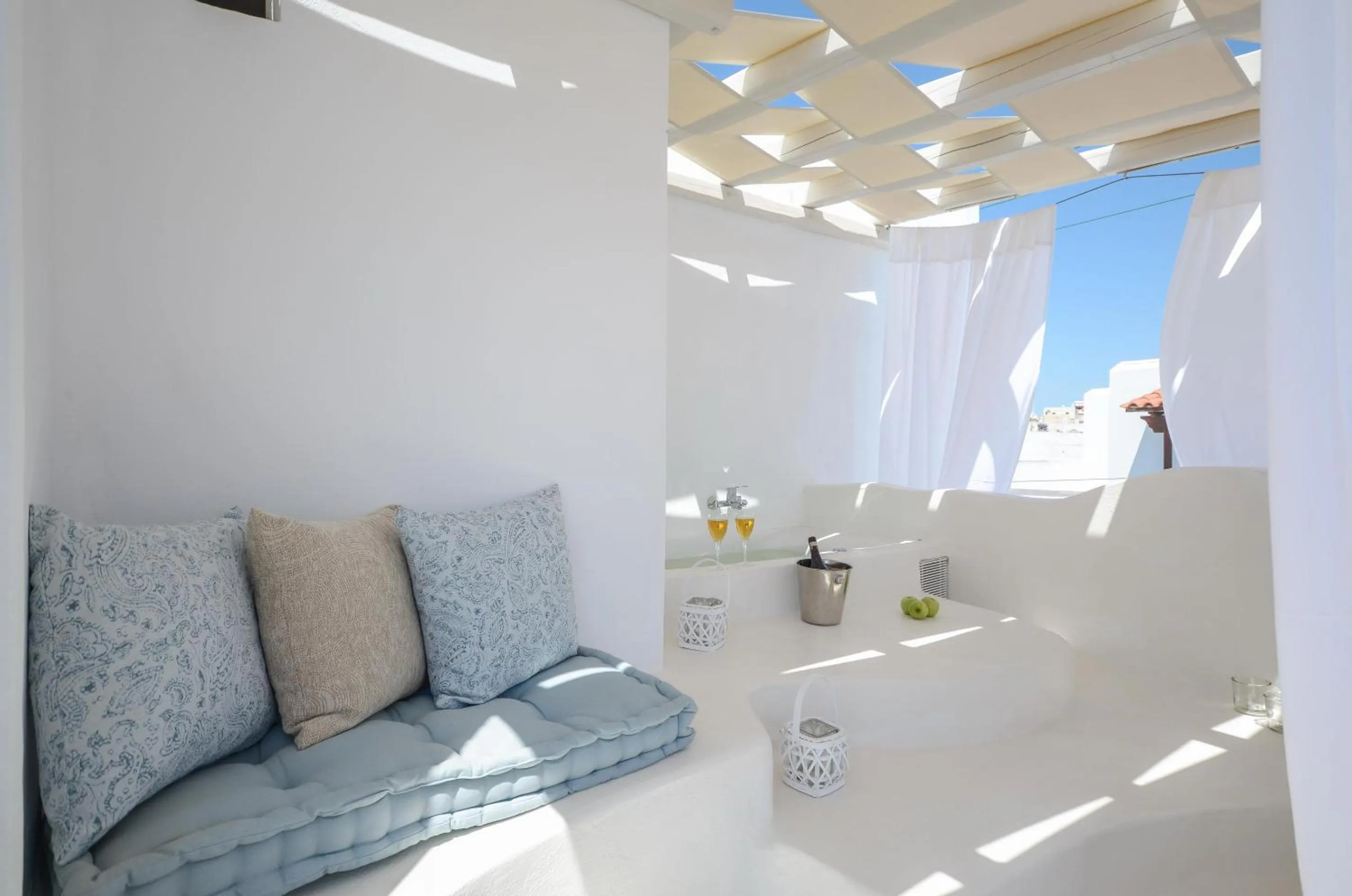 Hot Tub in Blue Sky Summer