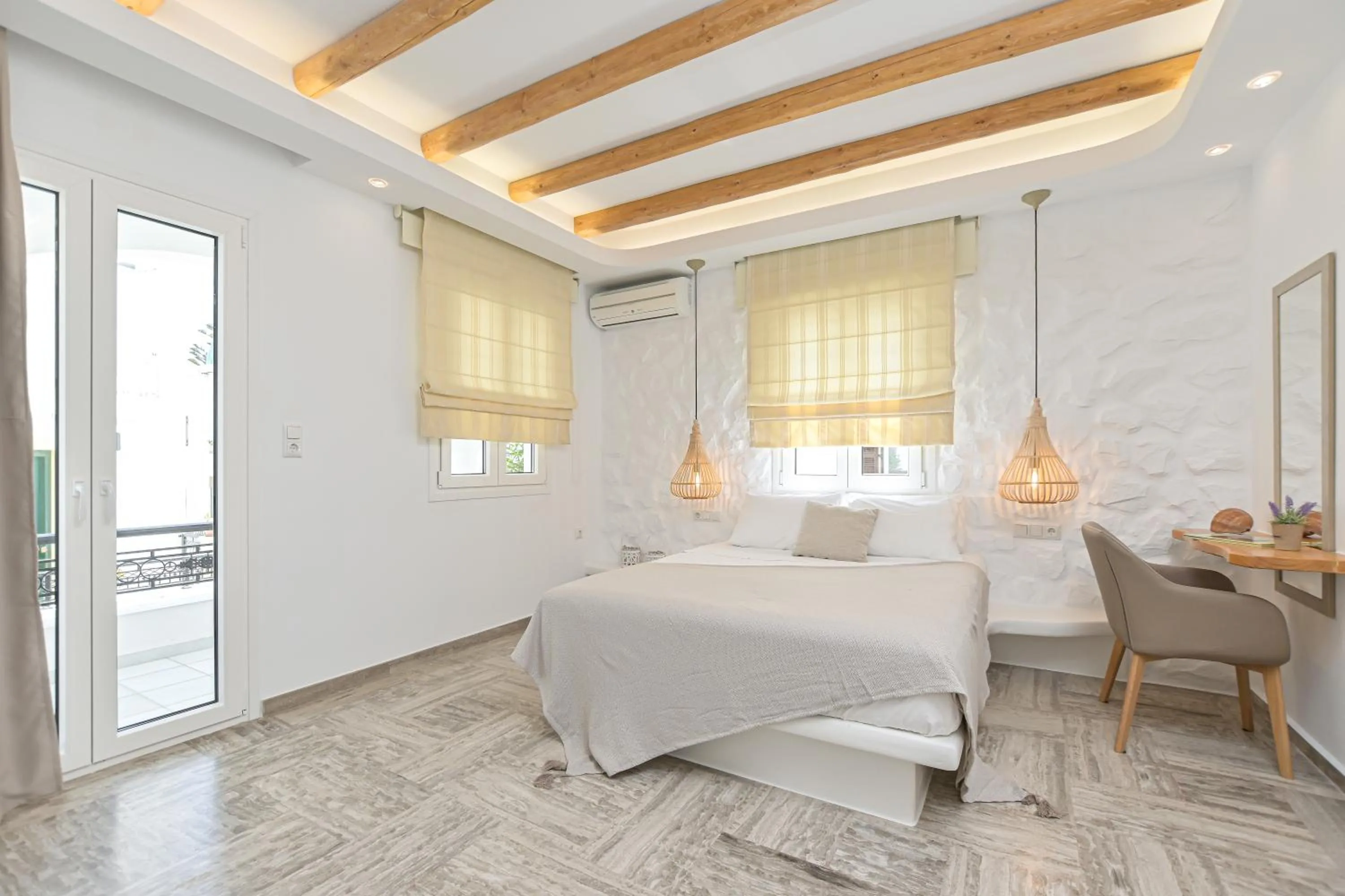 Bed in Blue Sky Summer