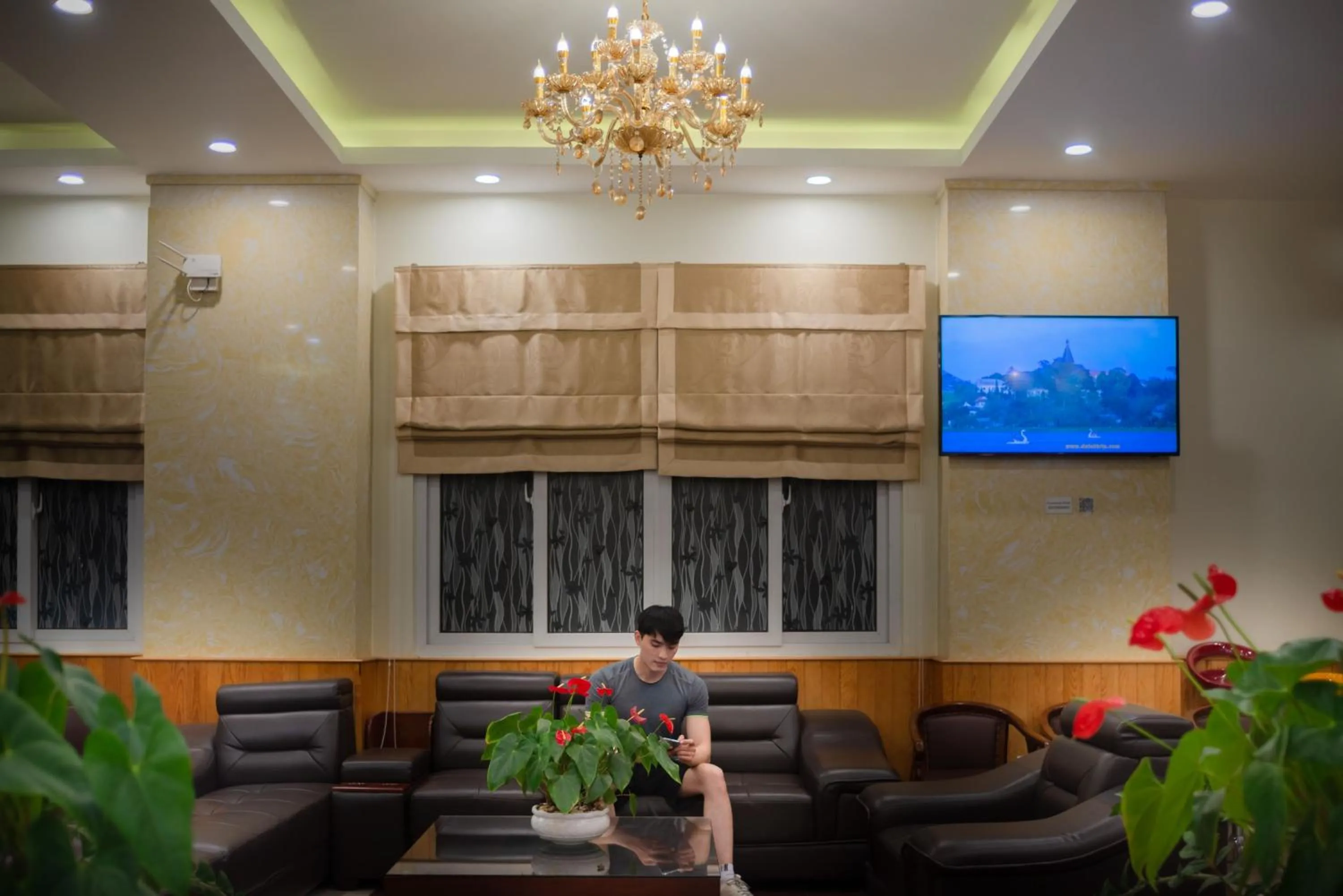 Lobby or reception in Duy Vinh Hotel Dalat