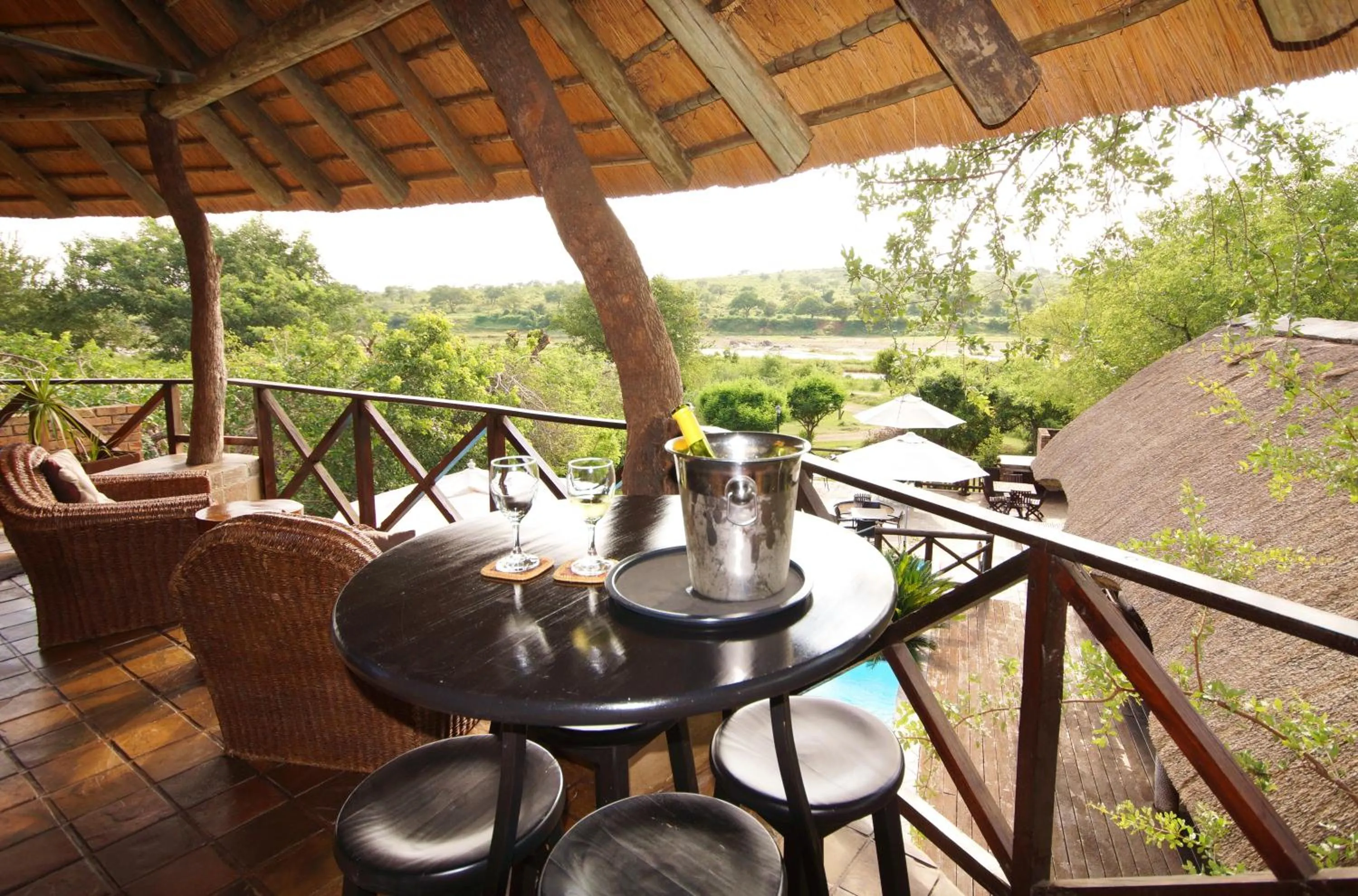 Balcony/Terrace in Crocodile Kruger Safari Lodge