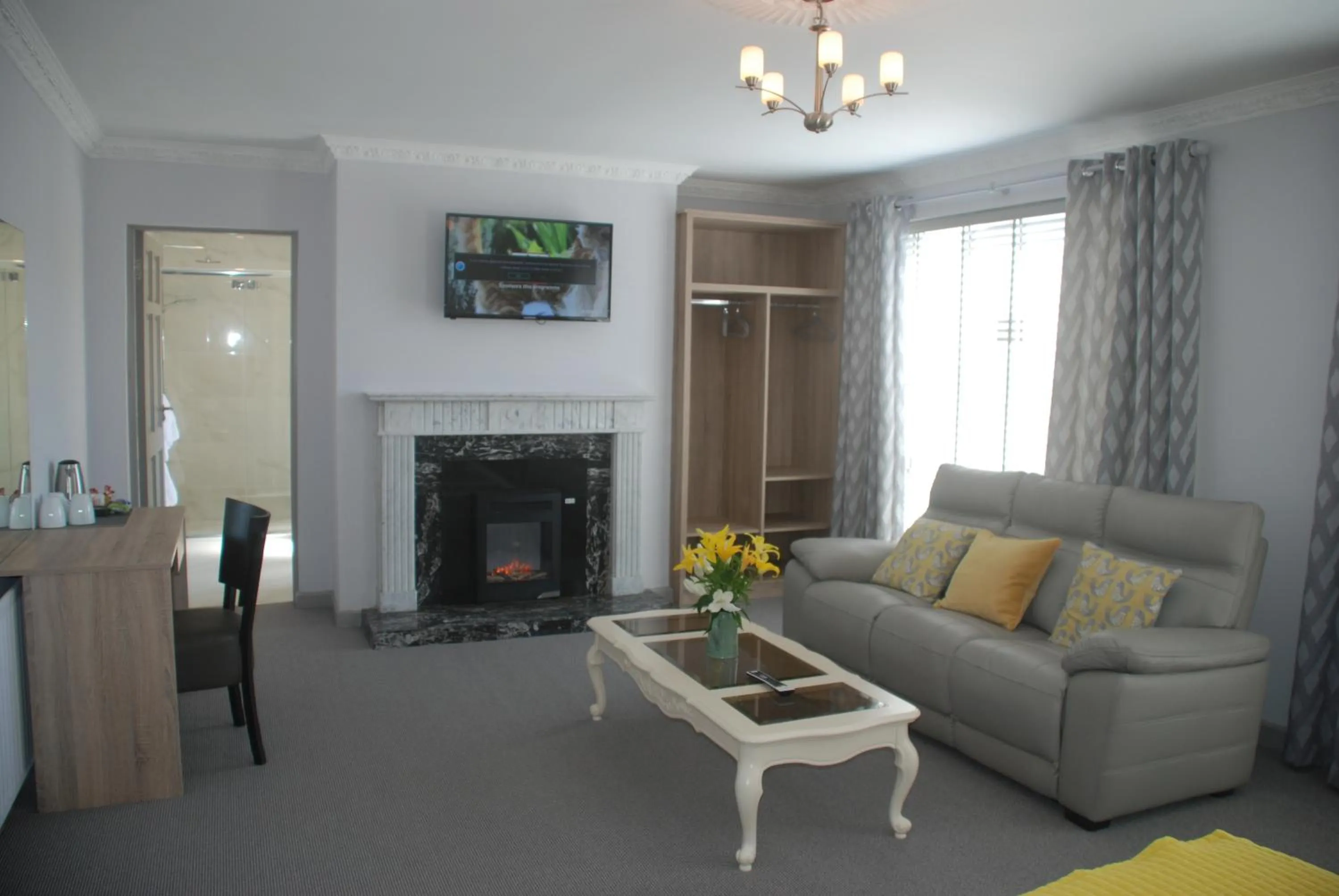 Seating area in Tuskar House by the Sea