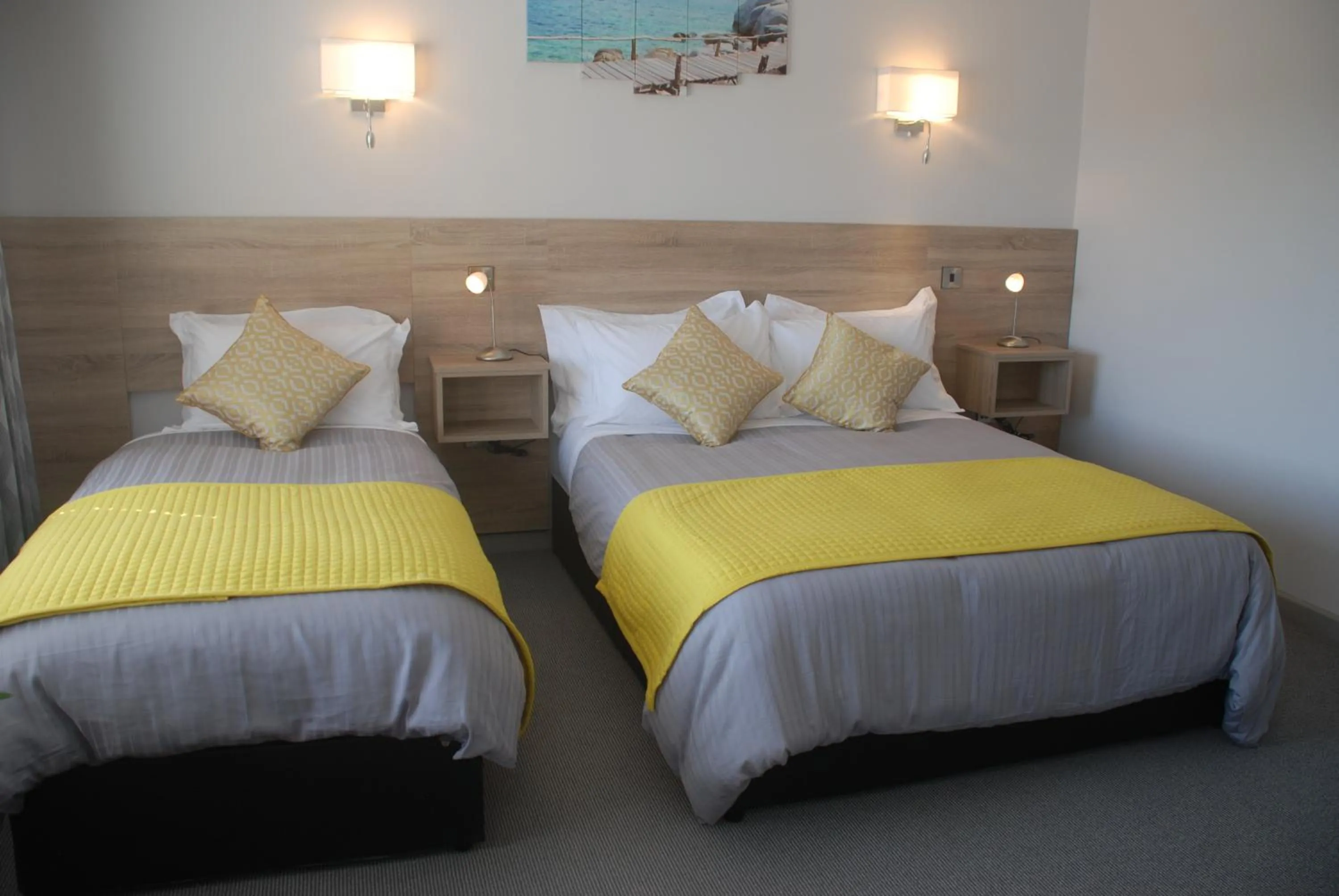 Bed in Tuskar House by the Sea