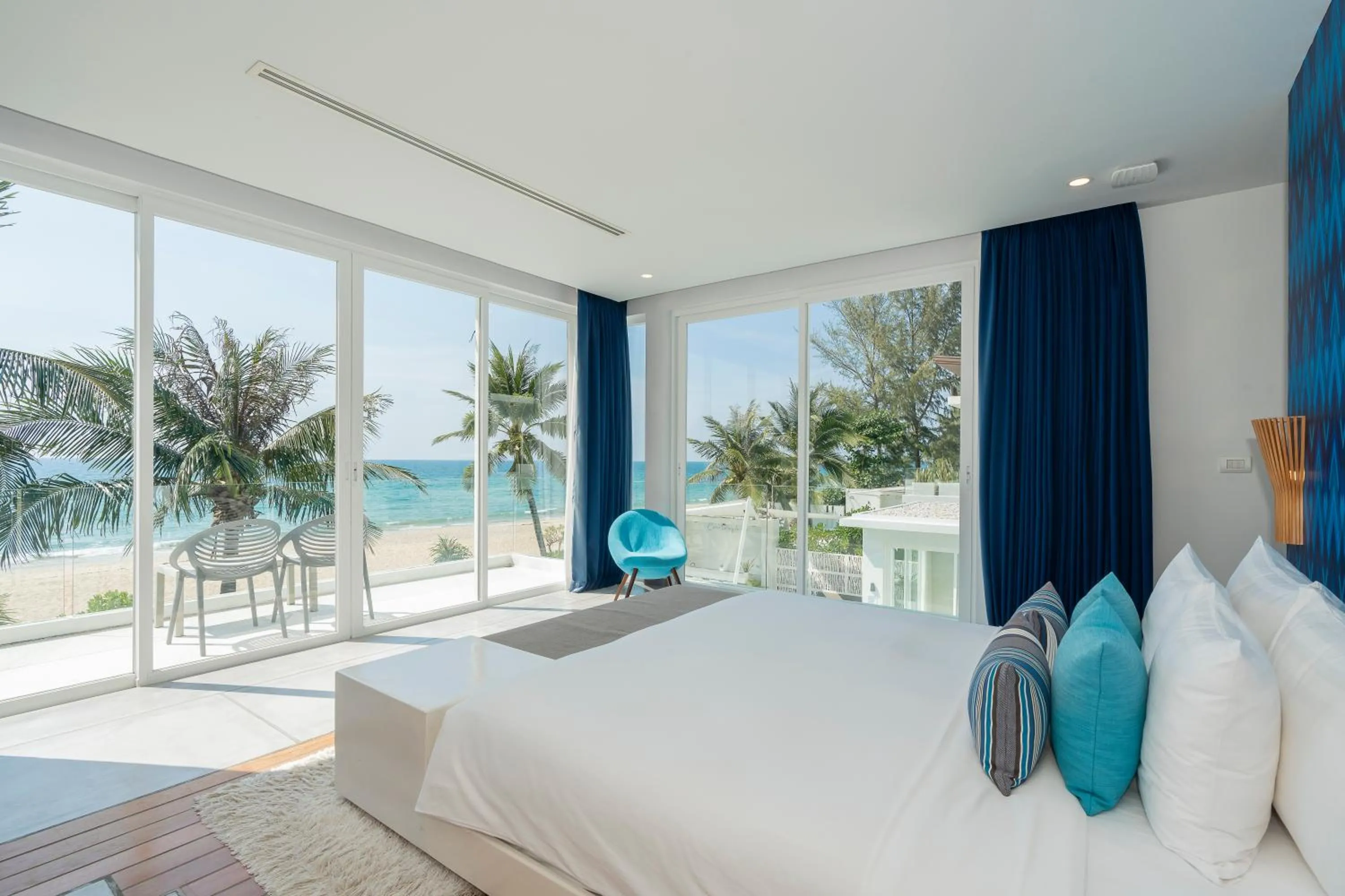 Balcony/Terrace, Bed in Coastal Escape Natai Beach