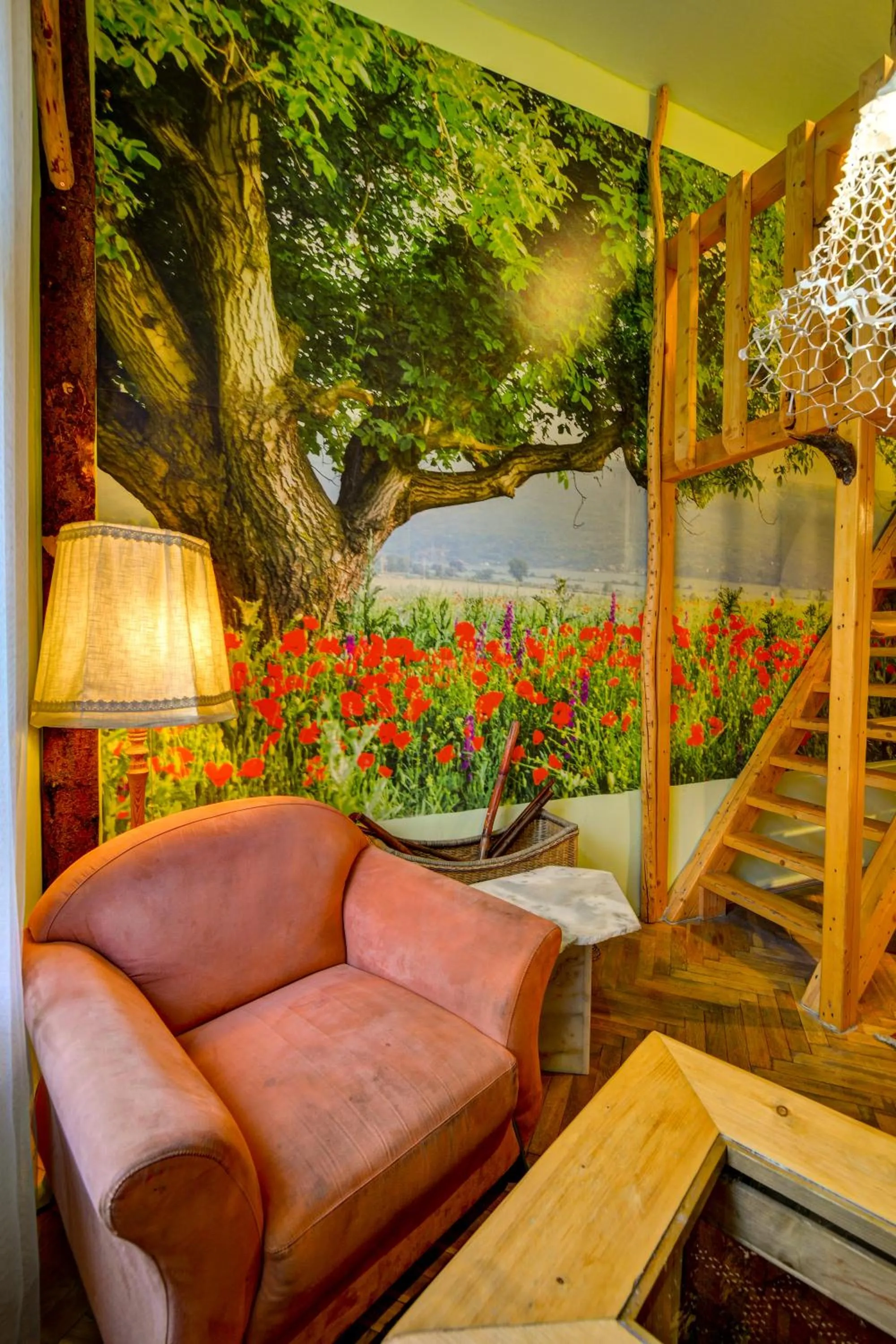 Seating area in ARTHARMONY Pension & Hostel