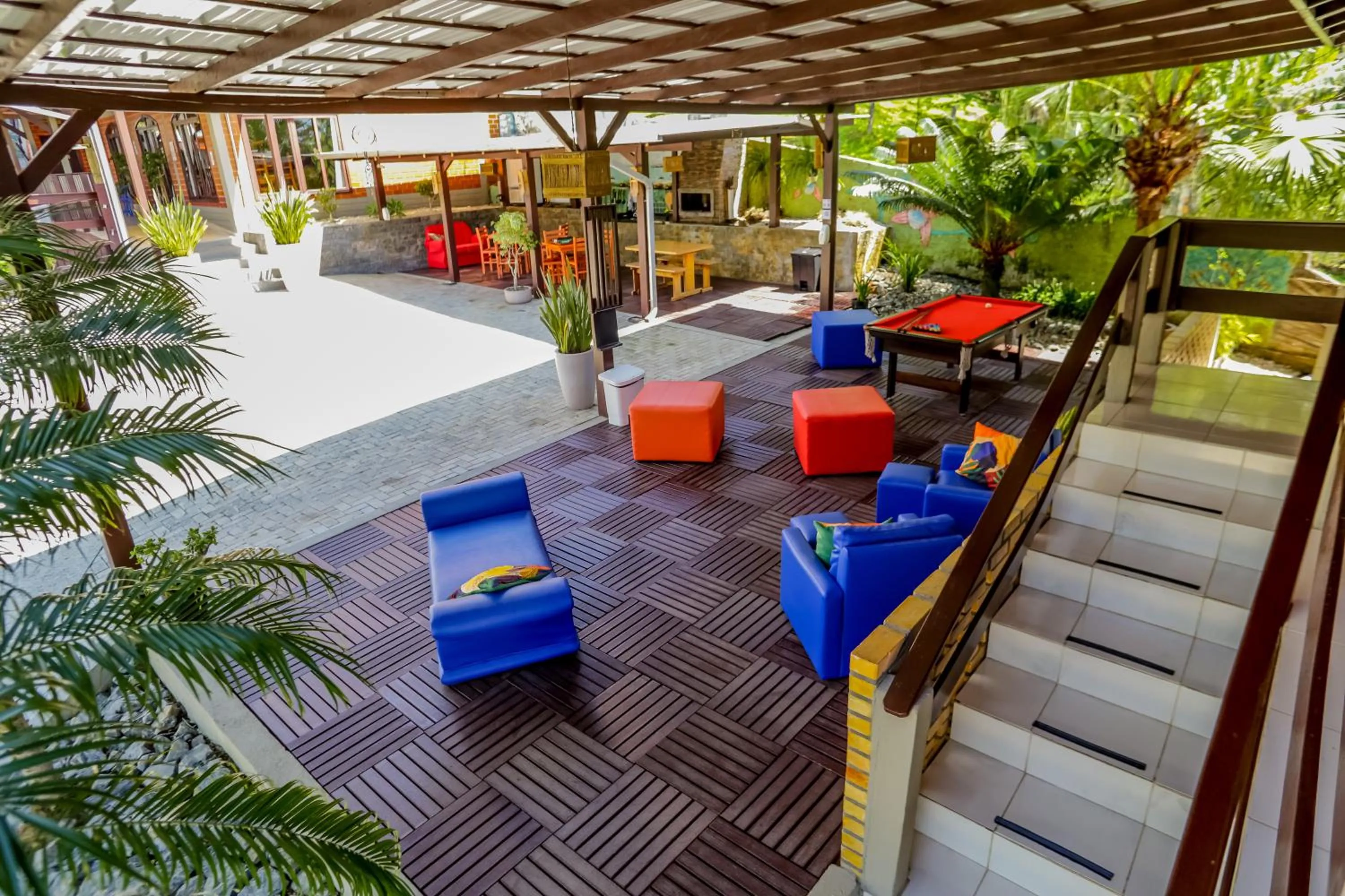 Seating area in Pousada Magnus