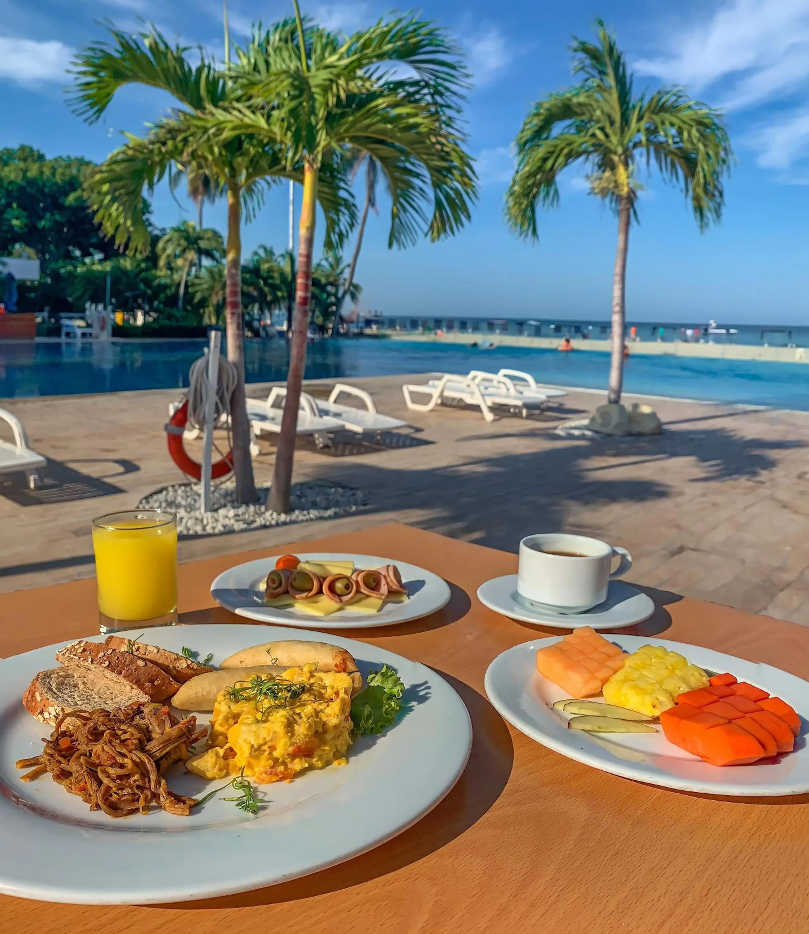 Breakfast in Tamaca Beach Resort