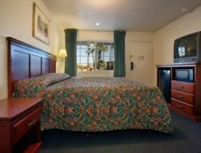 Day, Bed in Orange Show Inn