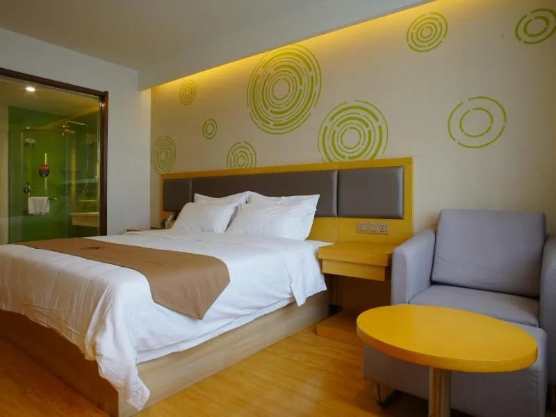 Bed in GreenTree Inn Xingtai Renze District People Street Business Hotel