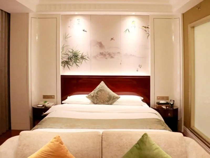 Bed in GreenTree Eastern Yancheng Binhai Oubaoliya City Square Hotel