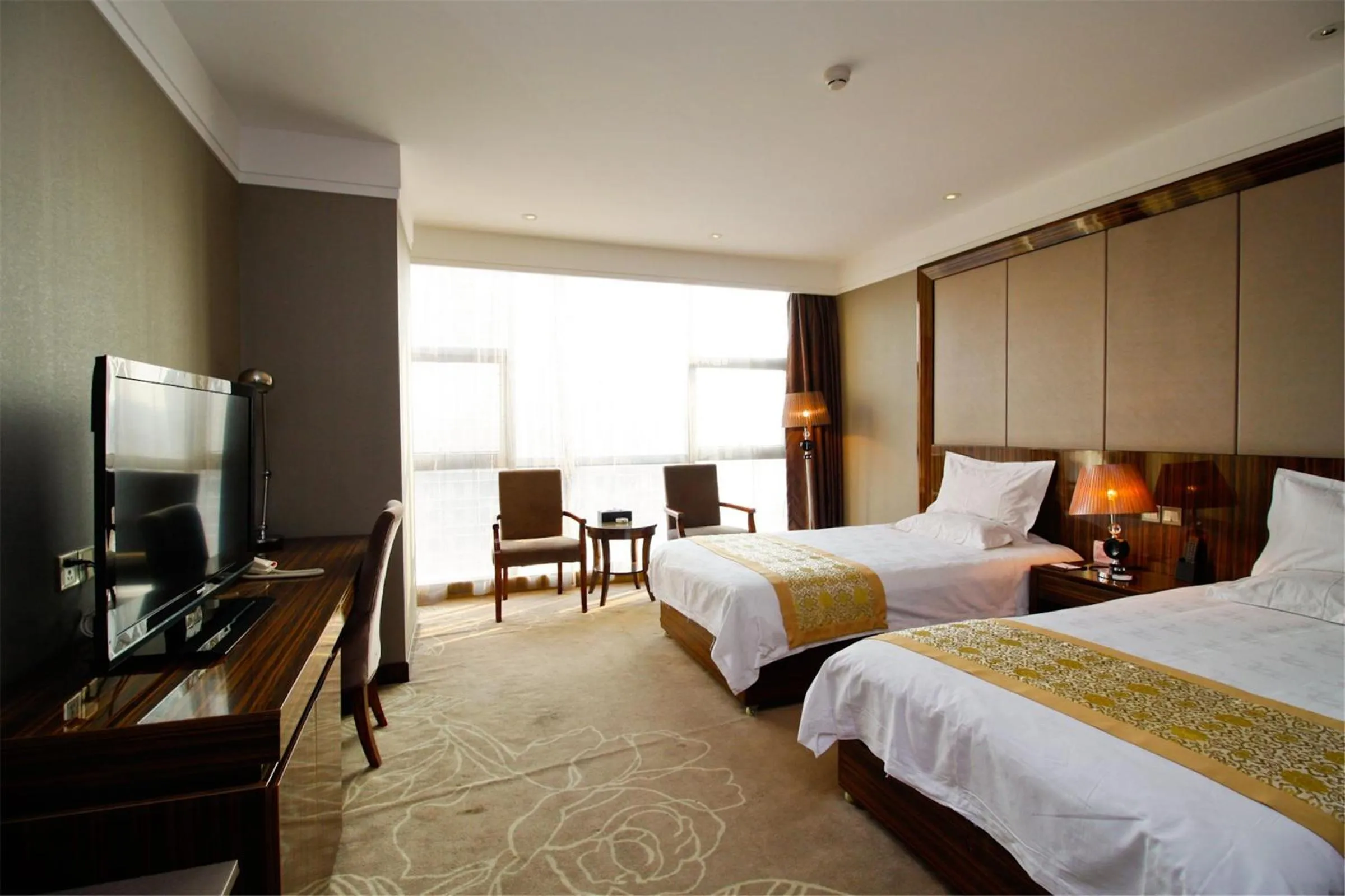 Bed in GreenTree Eastern Yancheng Binhai Oubaoliya City Square Hotel
