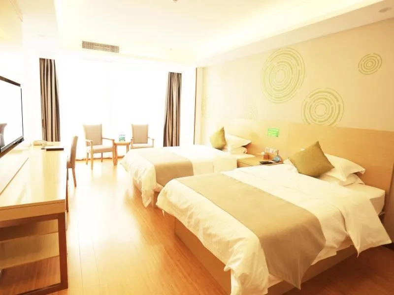 Bed in GreenTree Inn Suzhou Yongqiao District Fuxiao Avenue Hotel