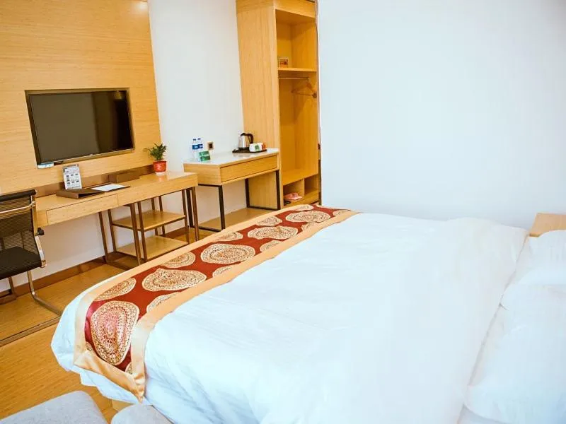 Bed in GreenTree Inn Yancheng Funing Experimental Primary School Suzhou Road Hotel