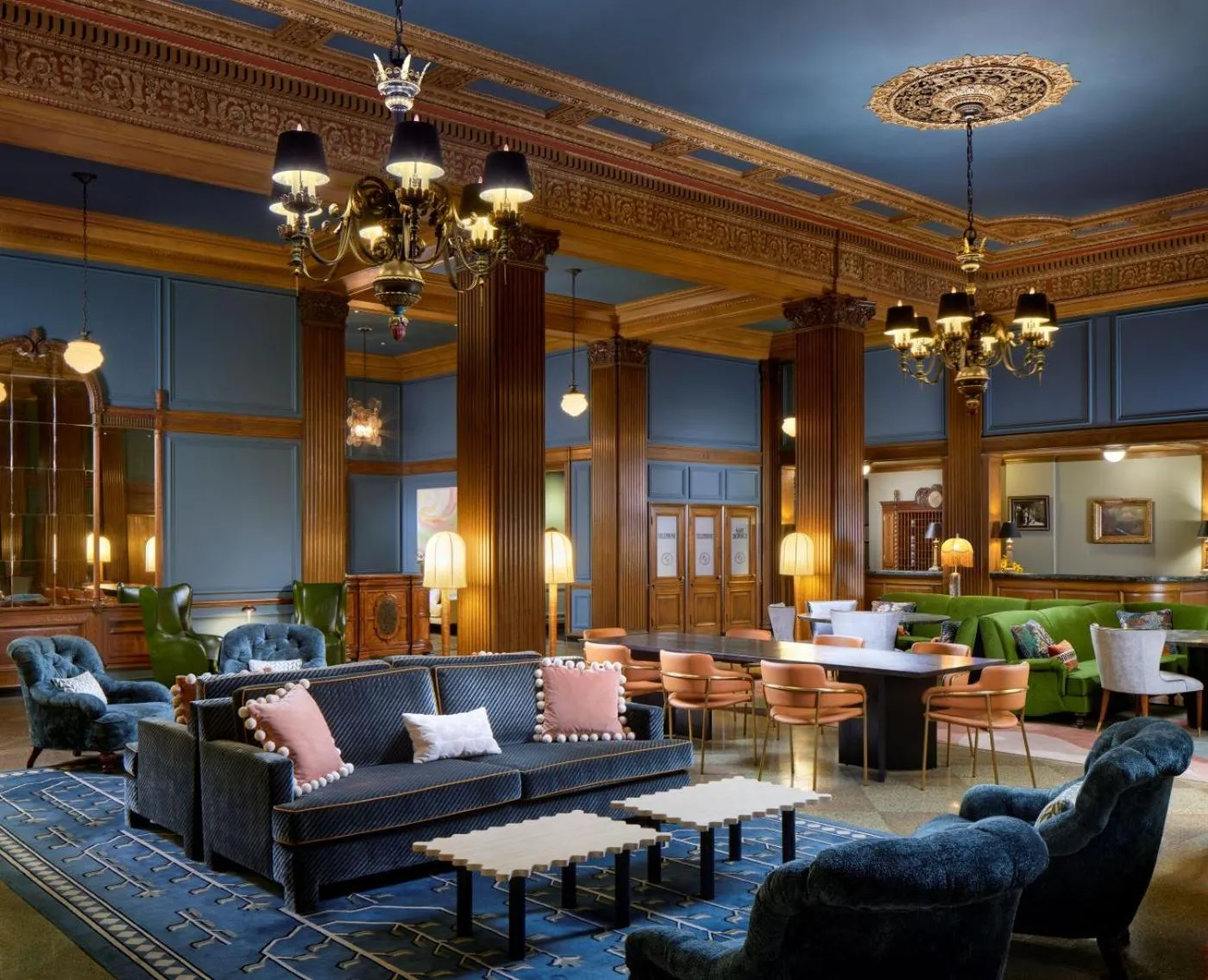 Lobby or reception in Marcus Whitman Hotel