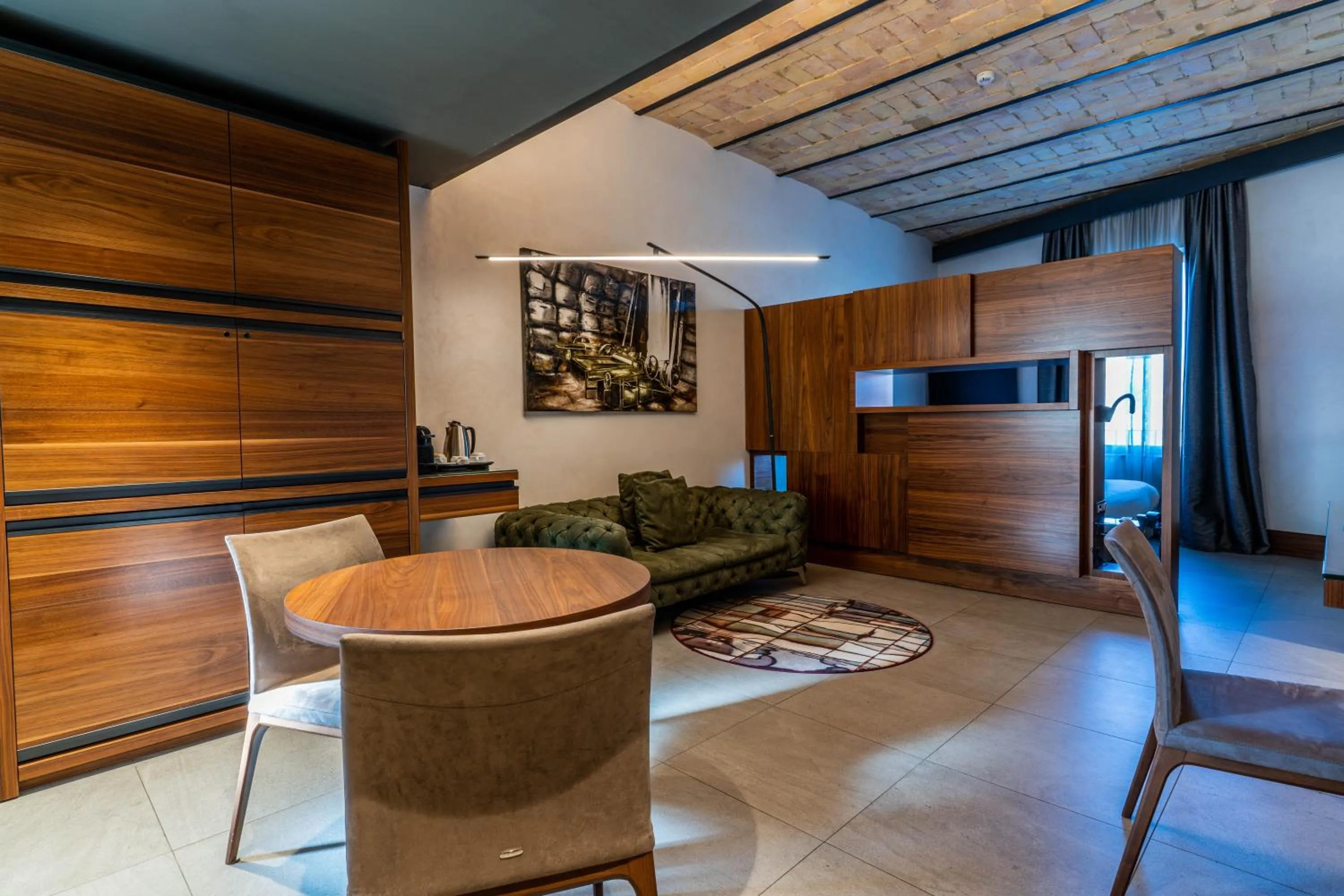 Seating area in Gasometer Urban Suites