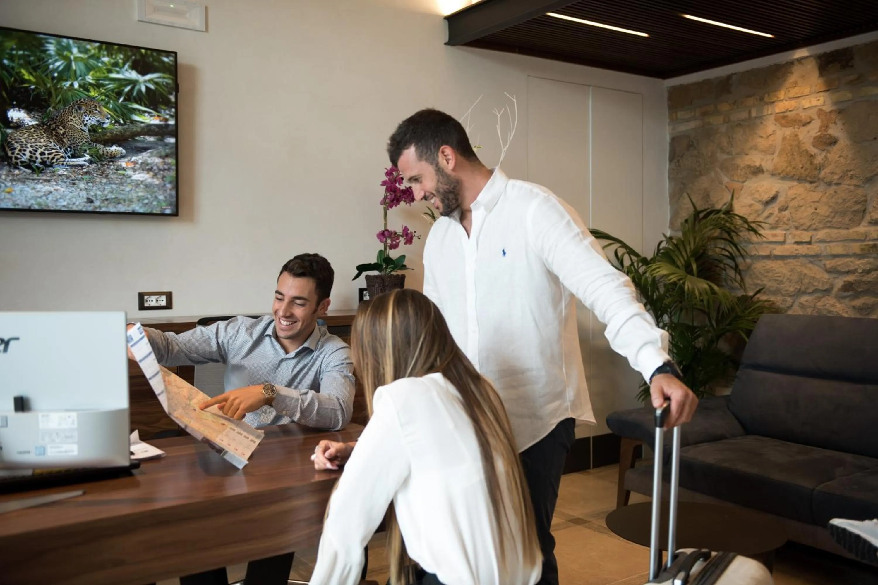 Lobby or reception in Gasometer Urban Suites