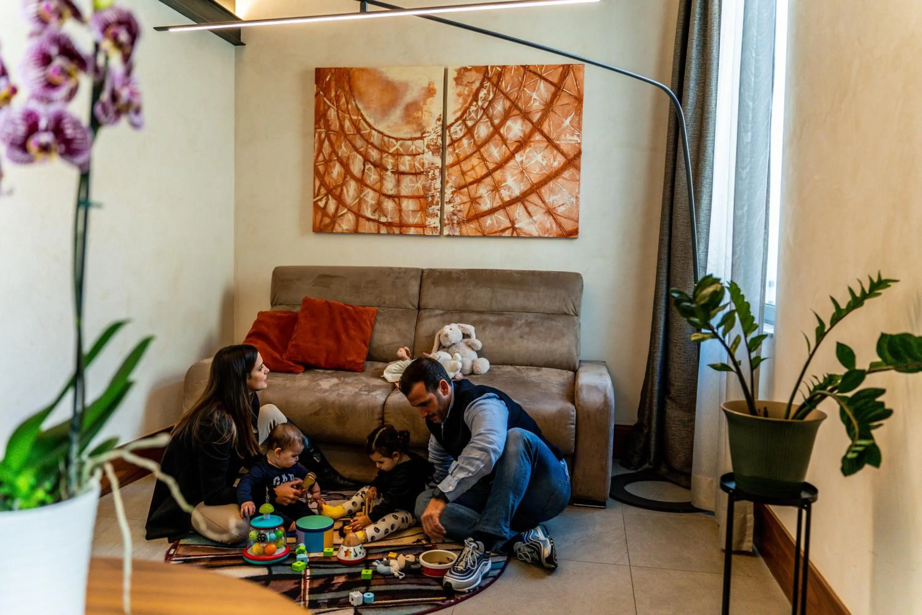 Seating area in Gasometer Urban Suites