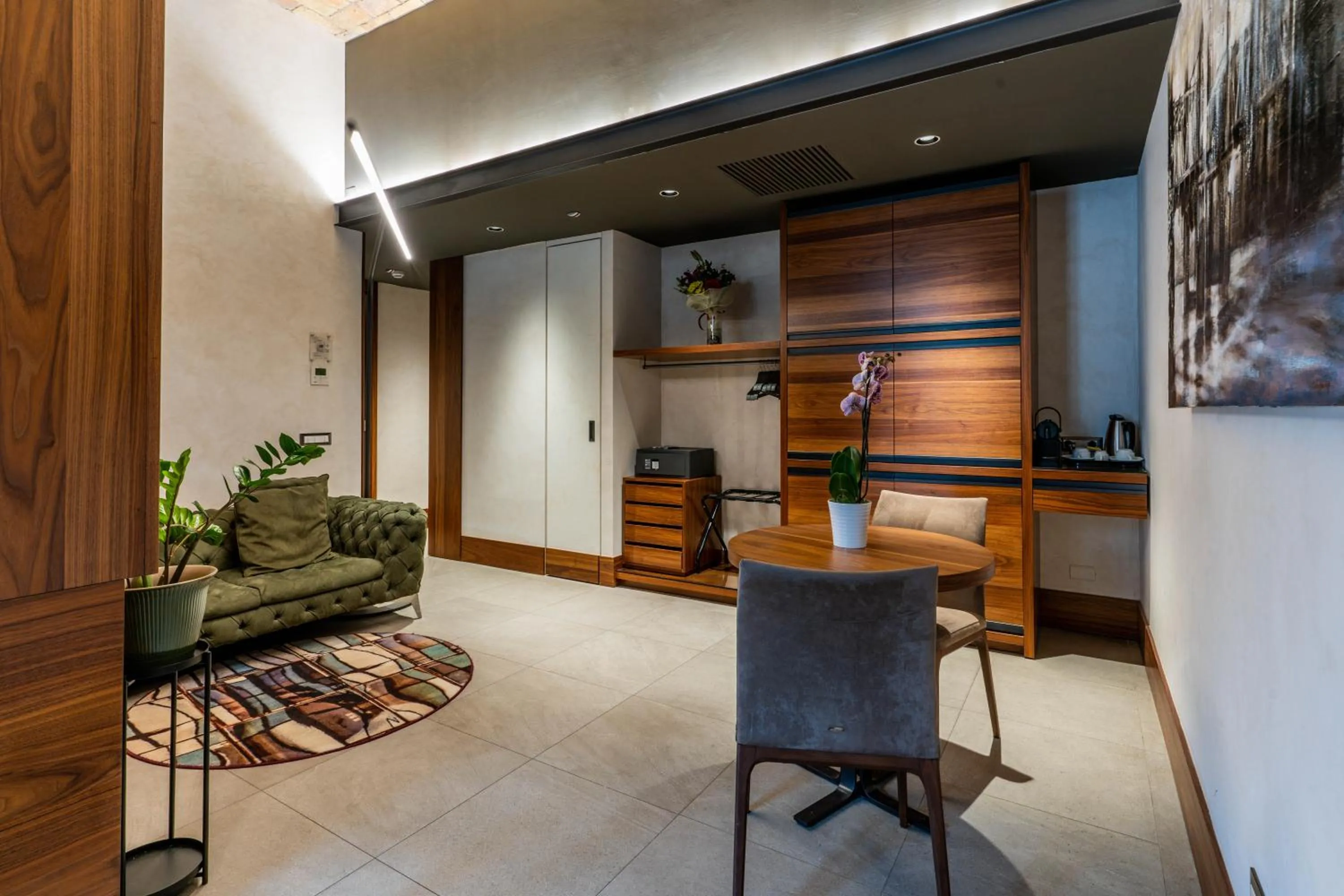 Seating area in Gasometer Urban Suites