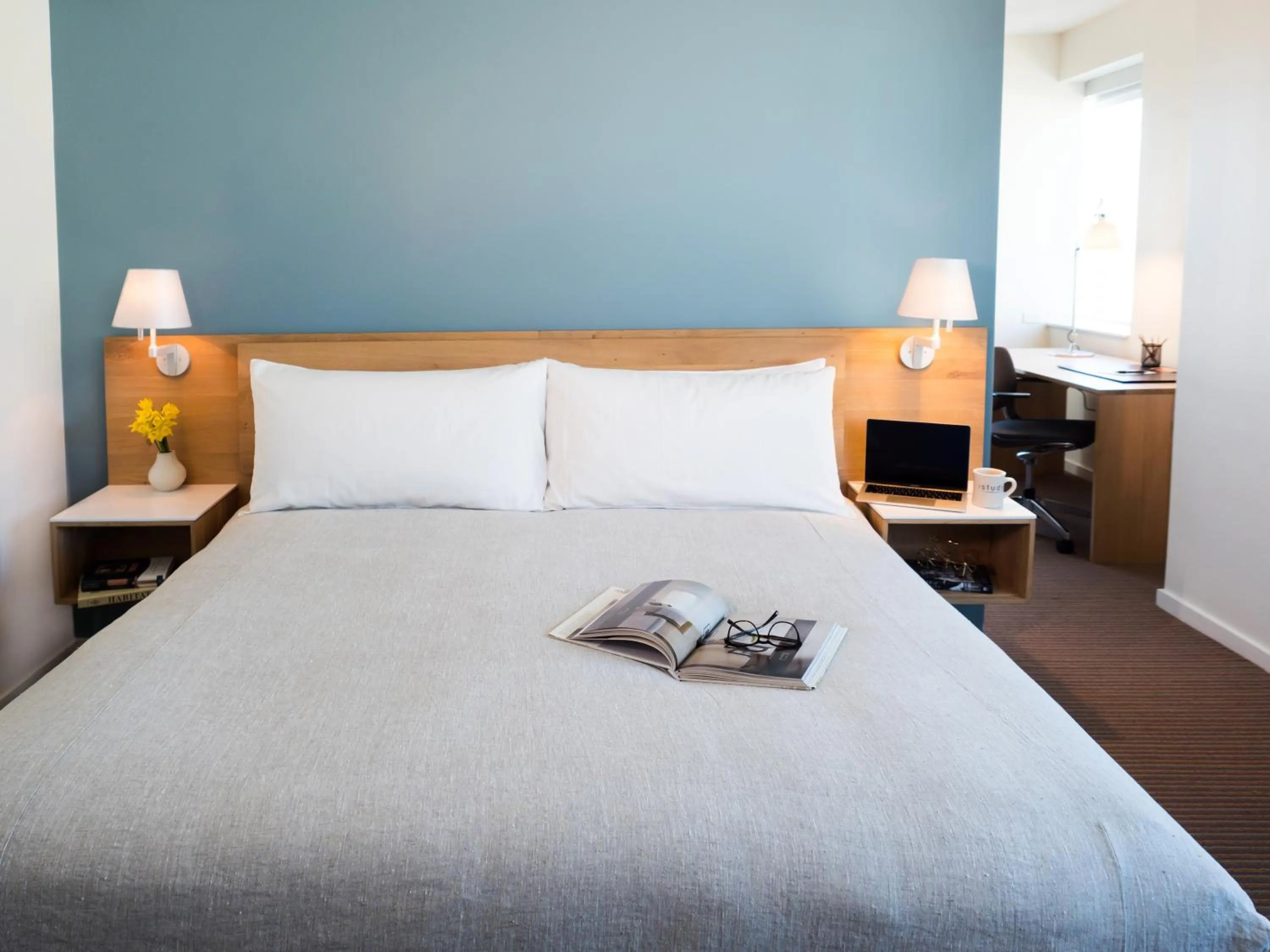 Bed in The Study at University City, Study Hotels