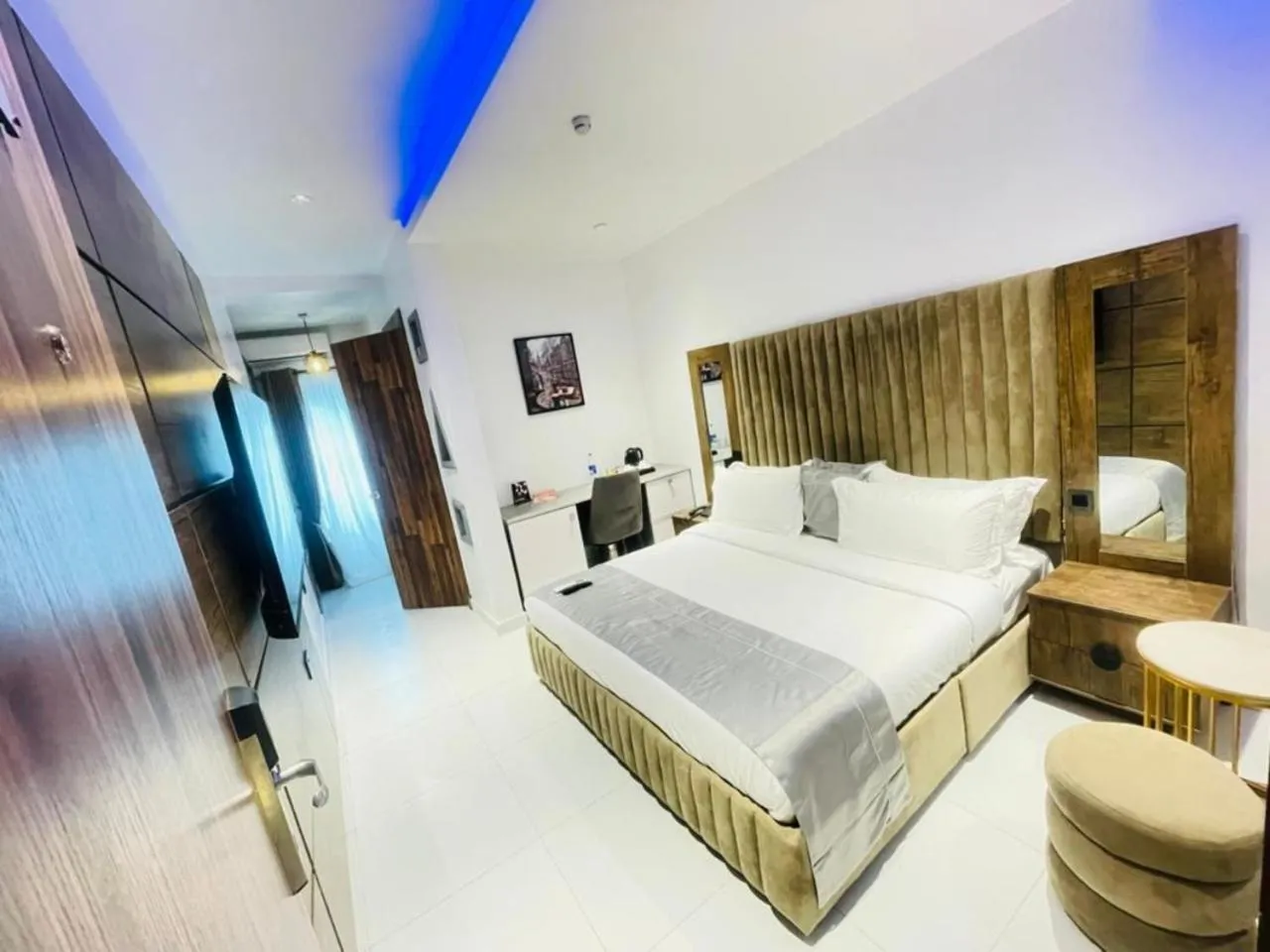 Bed in Proof Hotel Lekki
