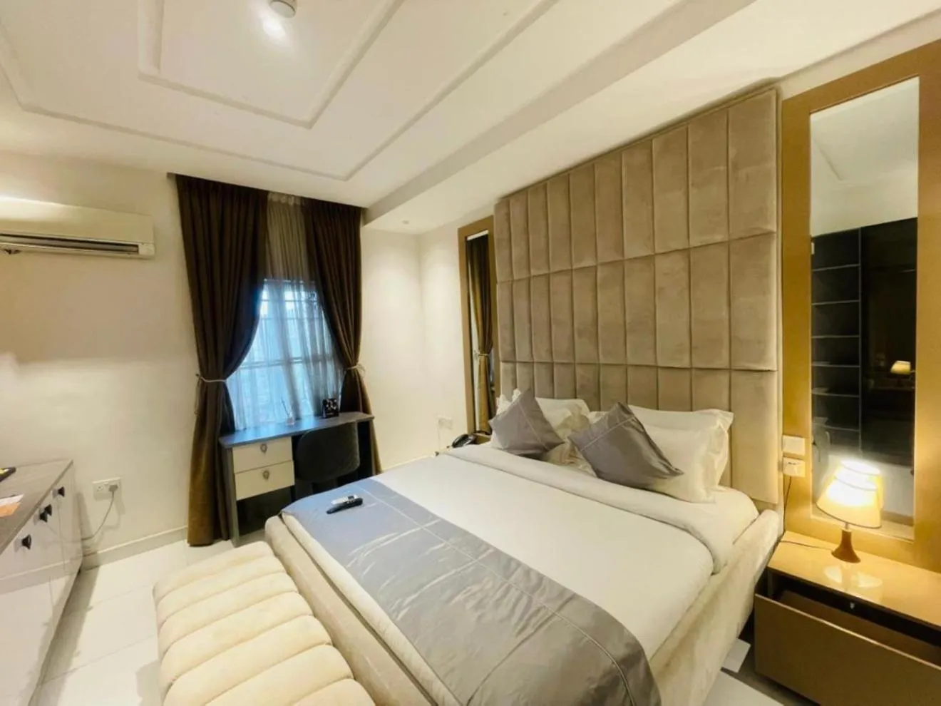 Bathroom, Bed in Proof Hotel Lekki