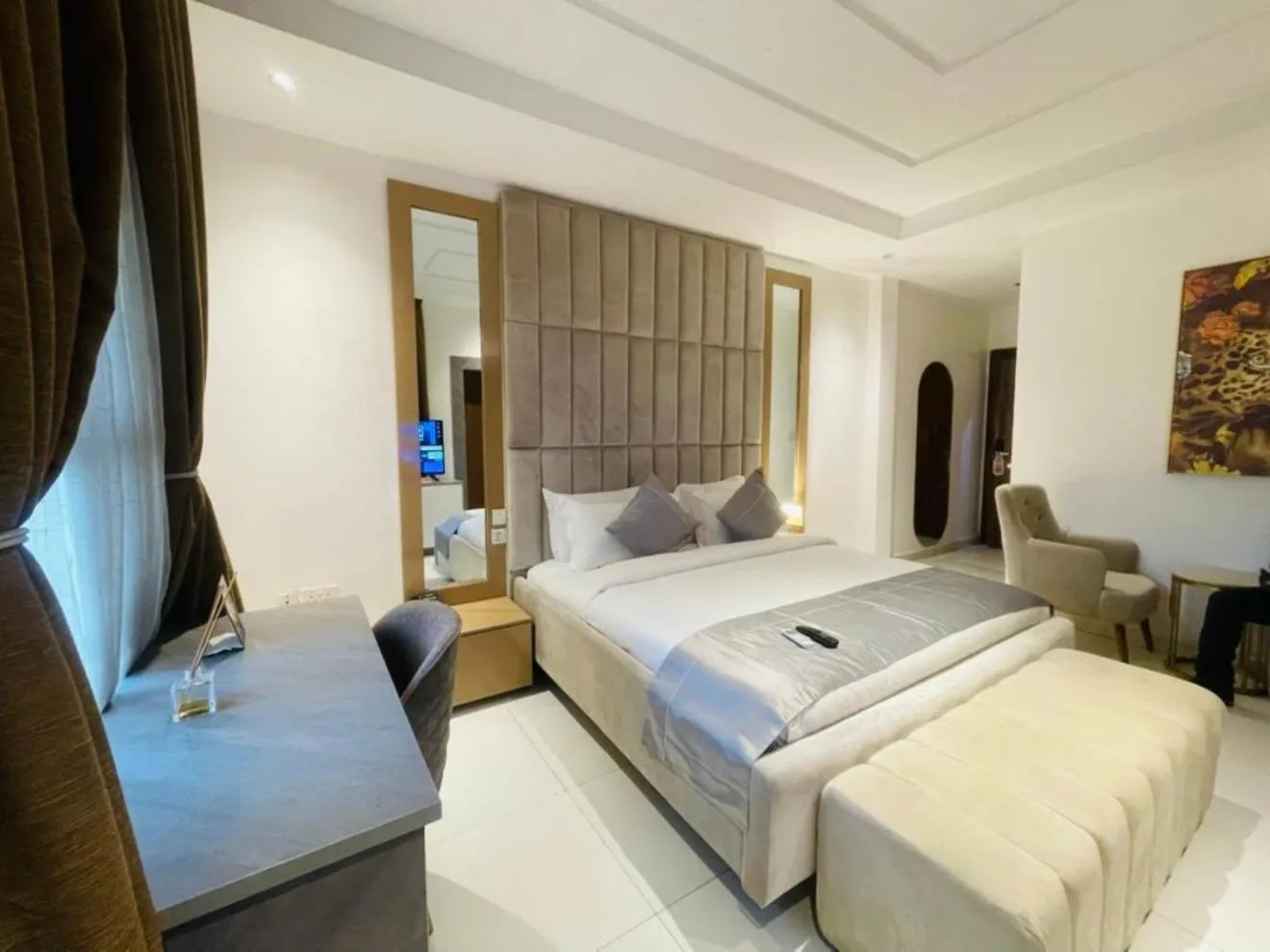 Bedroom, Bed in Proof Hotel Lekki