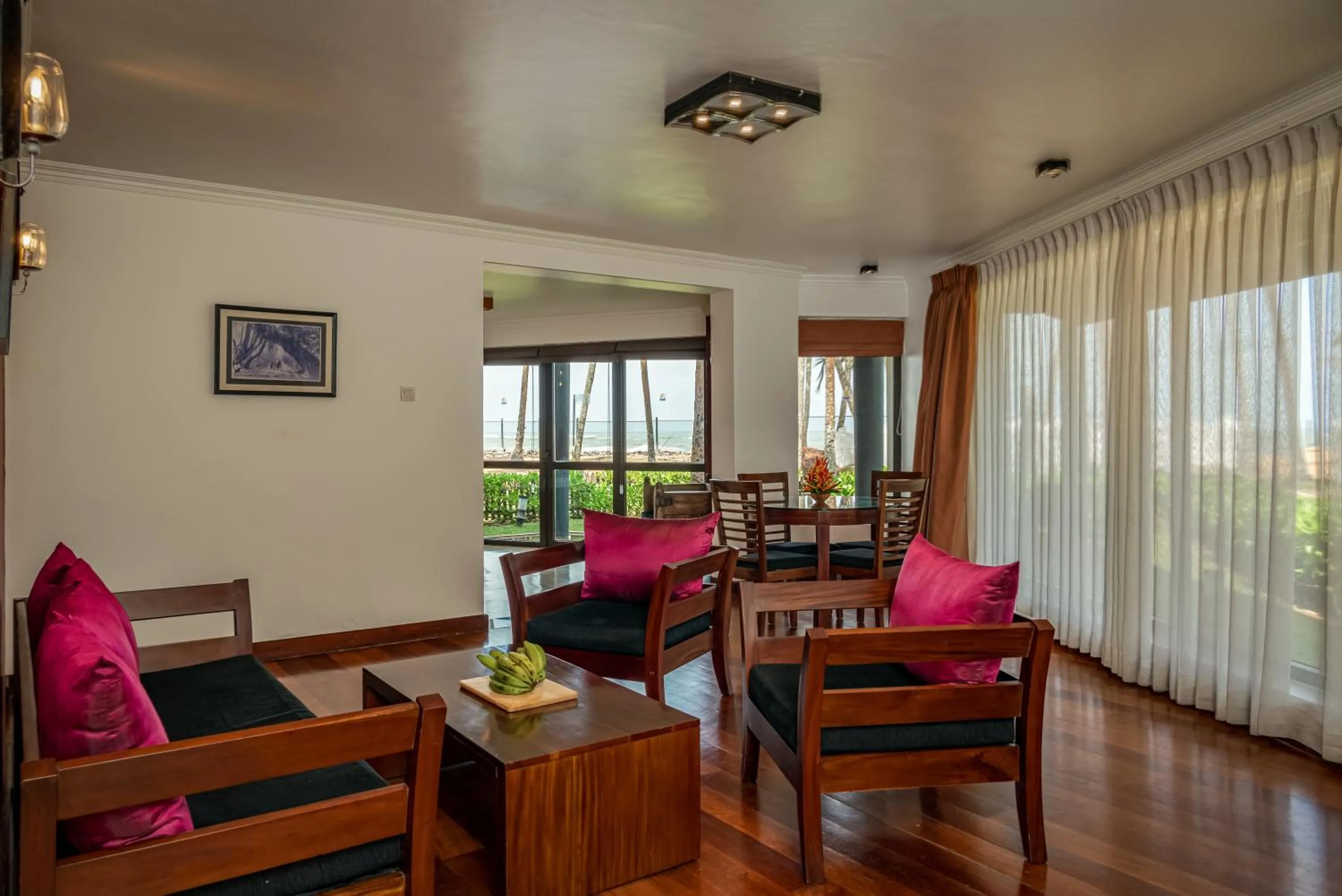 Seating area in Tangerine Beach Hotel