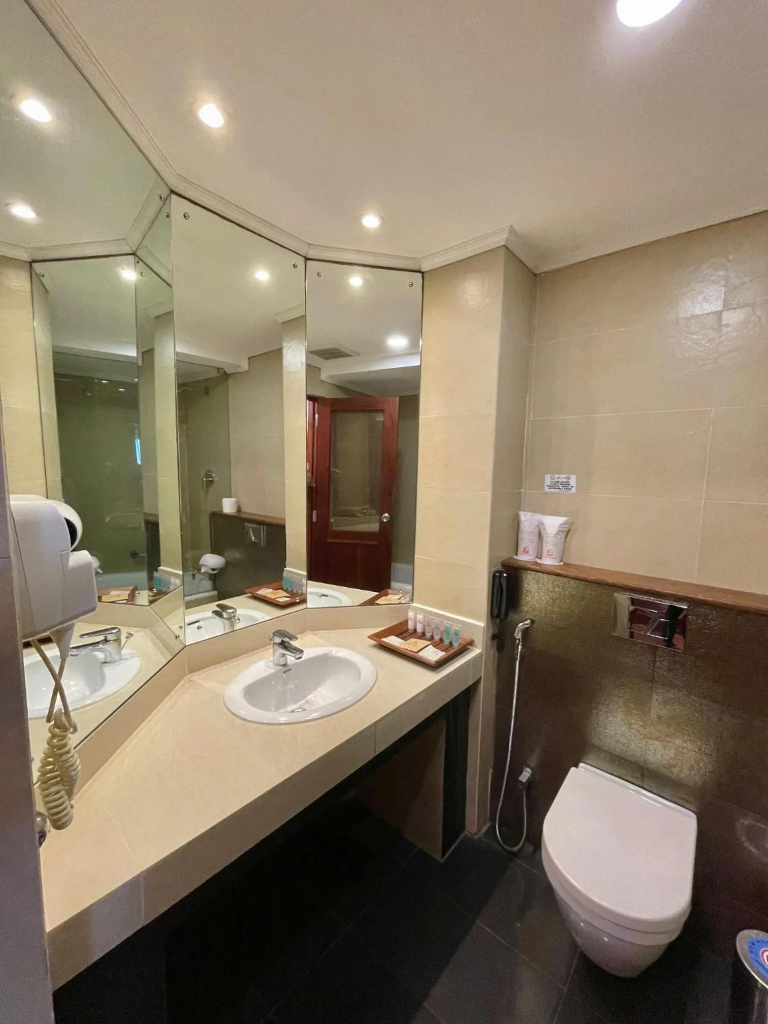 Toilet in Tangerine Beach Hotel