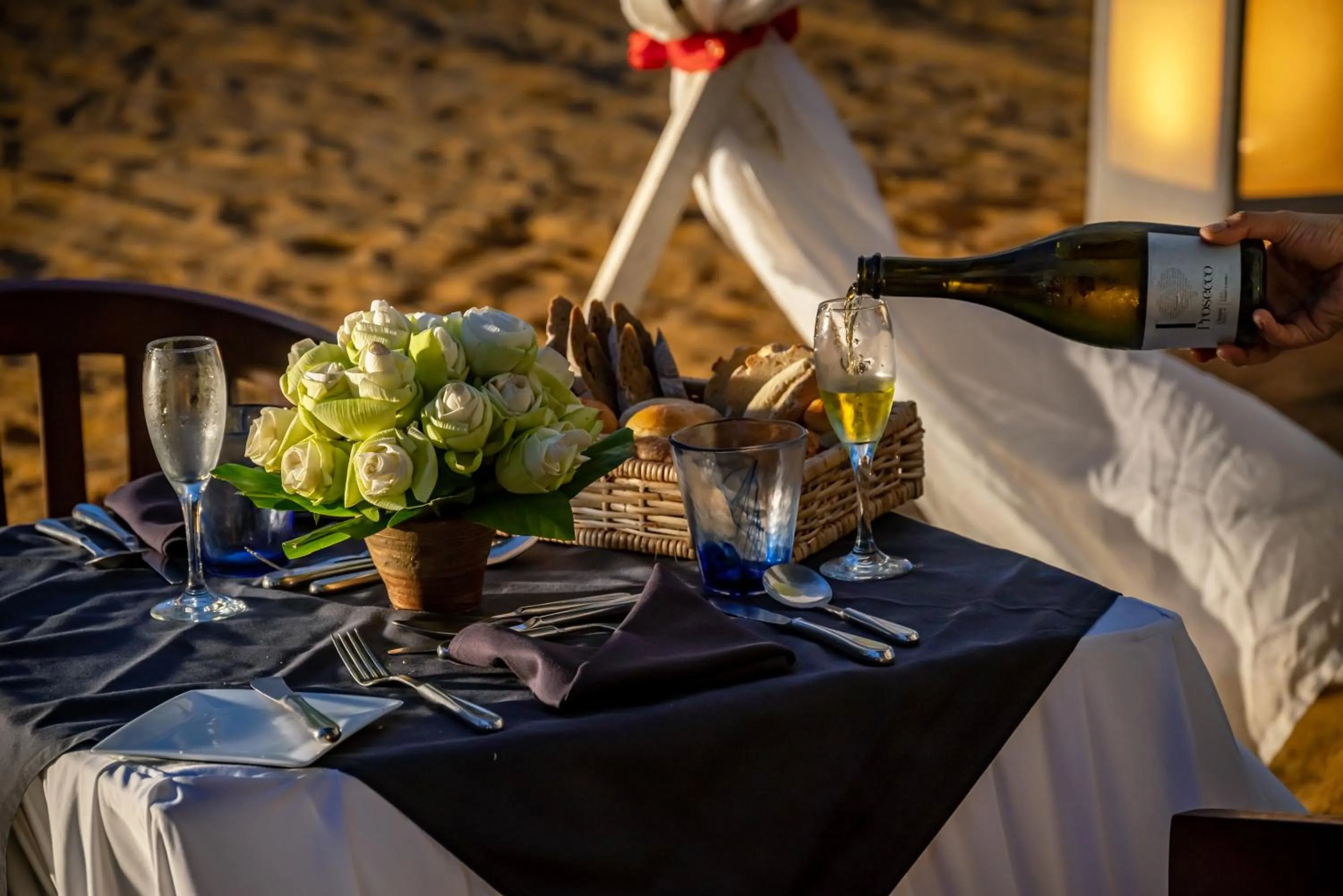 Food and drinks in Tangerine Beach Hotel