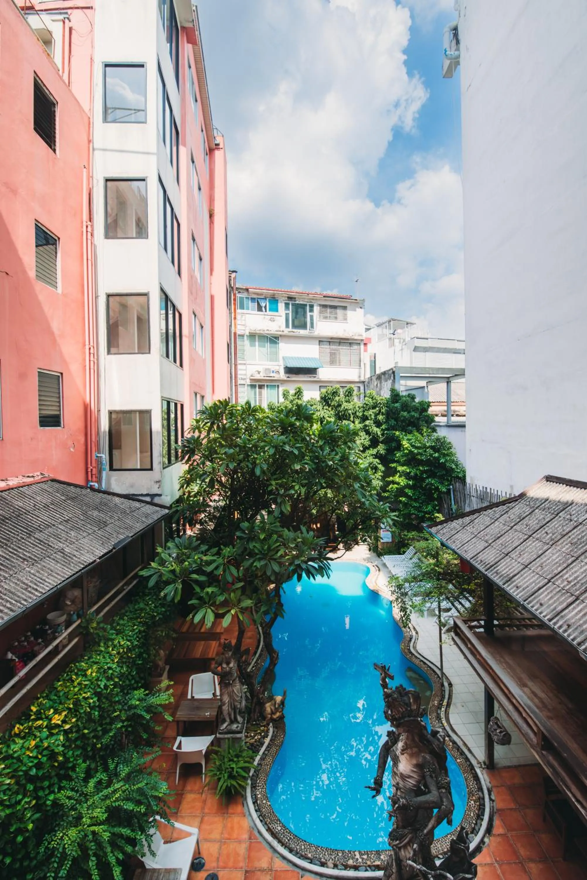 Pool view in Villa Cha-Cha Banglumphu
