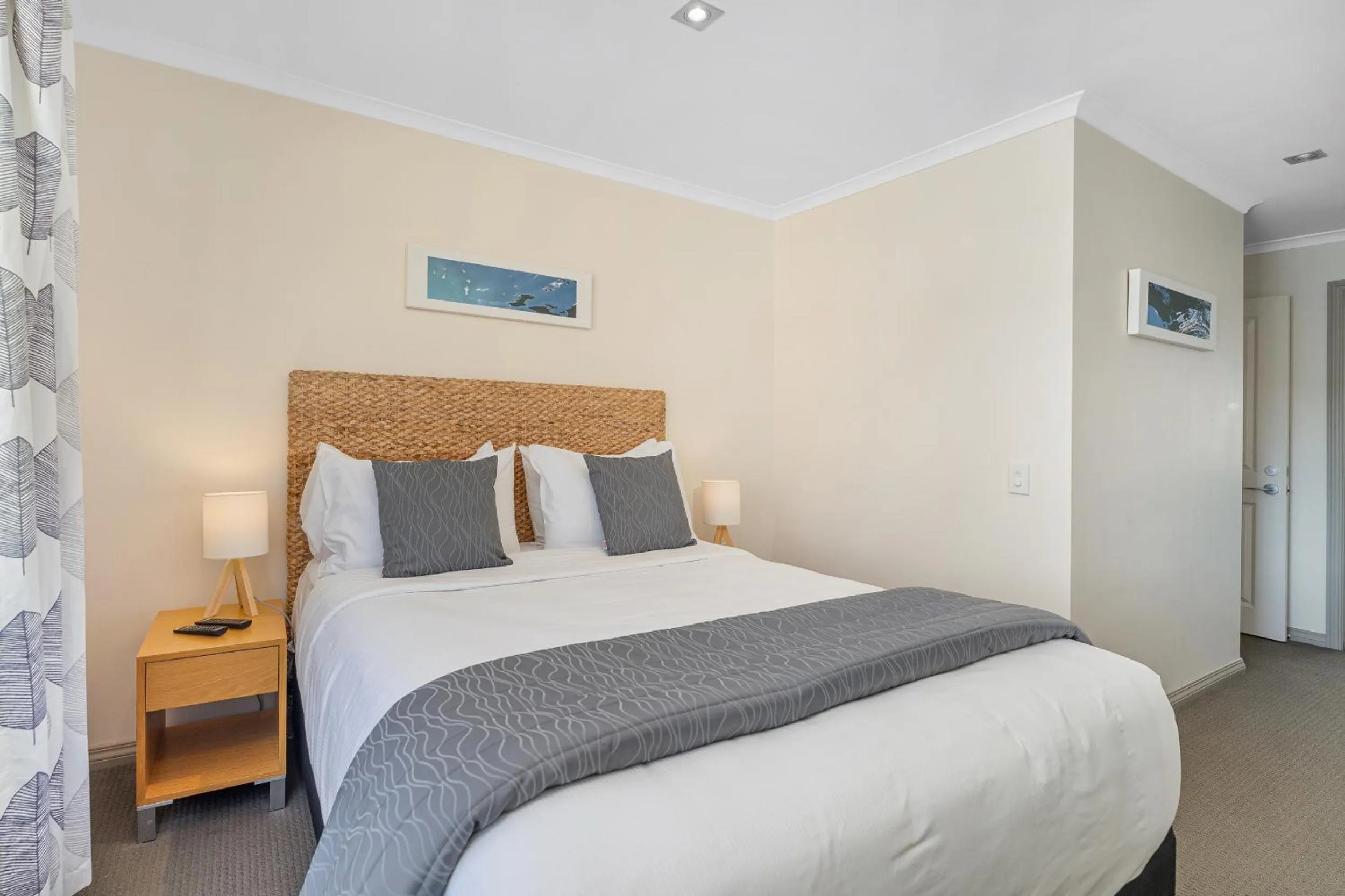 Bed in Crow's Nest Apartments