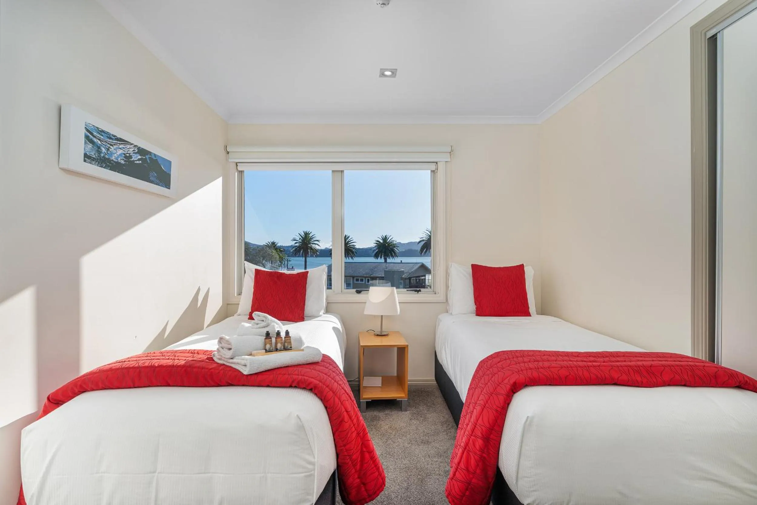 Bed in Crow's Nest Apartments